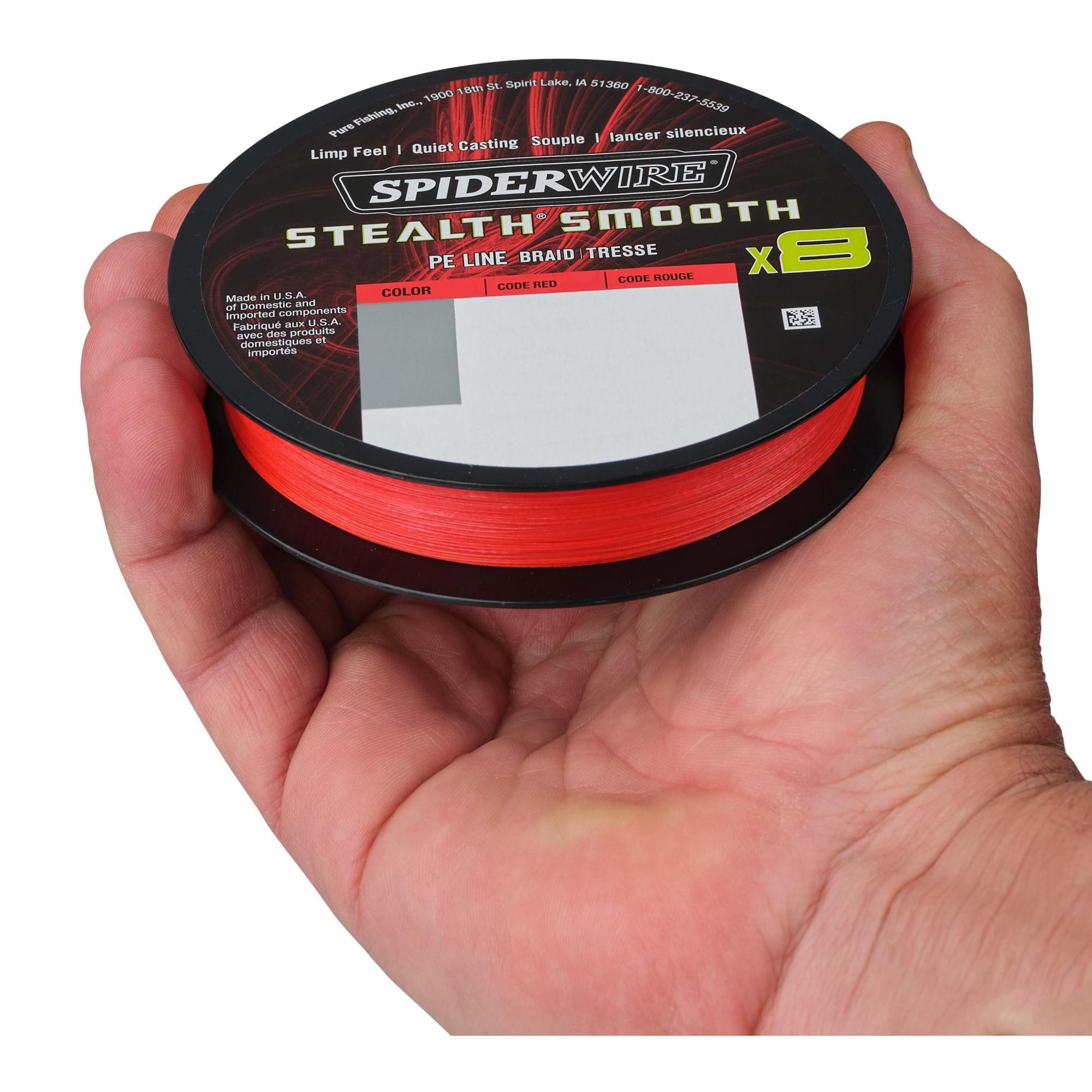 Spiderwire Angelschnur Spiderwire STEALTH SMOOTH 8 - 0.06mm - 150m geflochten ROT Schnur, 150 m Länge, 0,06 mm Fadendurchmesser