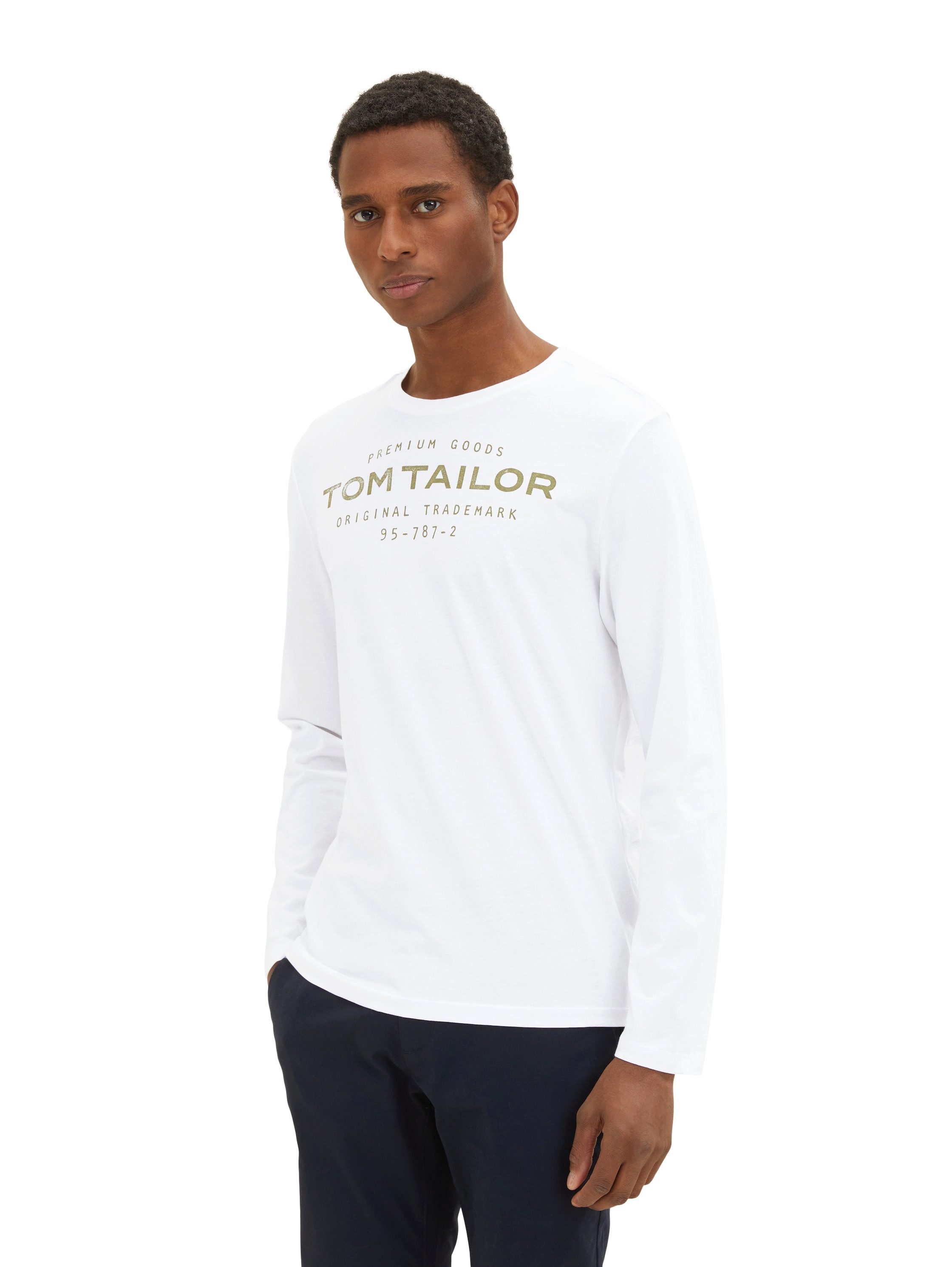 TOM TAILOR Langarmshirt (Packung, 2-tlg) 2er Pack / mit Logo Print günstig online kaufen