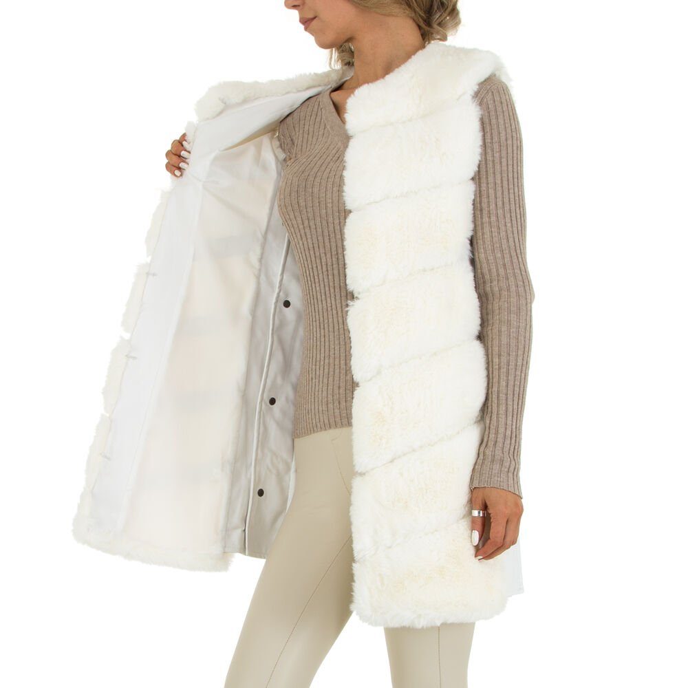 Damen Jacken Ital-Design Steppjacke Damen Freizeit Übergangsjack in Weiß