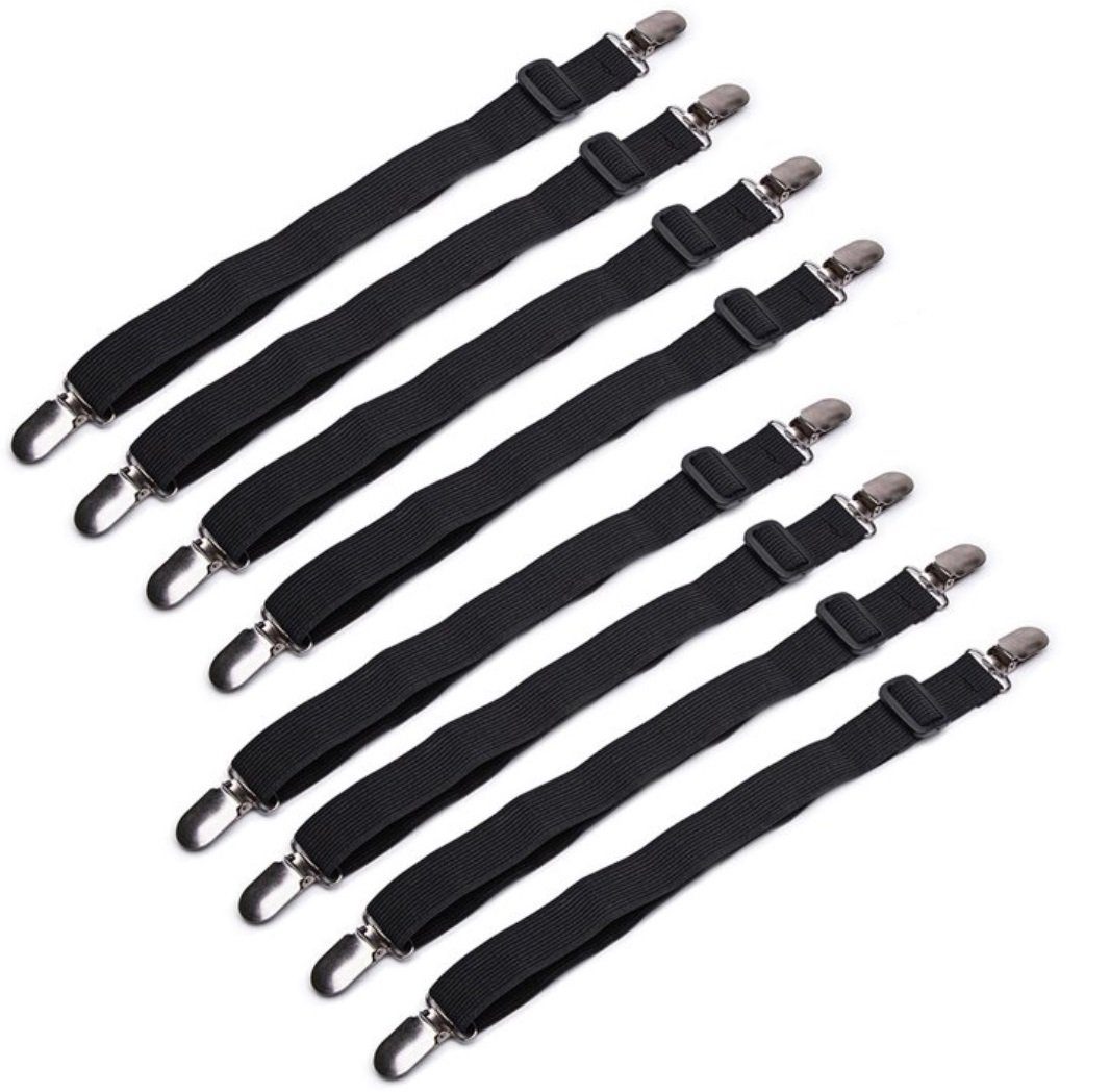 BAYLI Spannbettlaken Verstellbare Bettlakenspanner [8er Set], Betttuchspann günstig online kaufen
