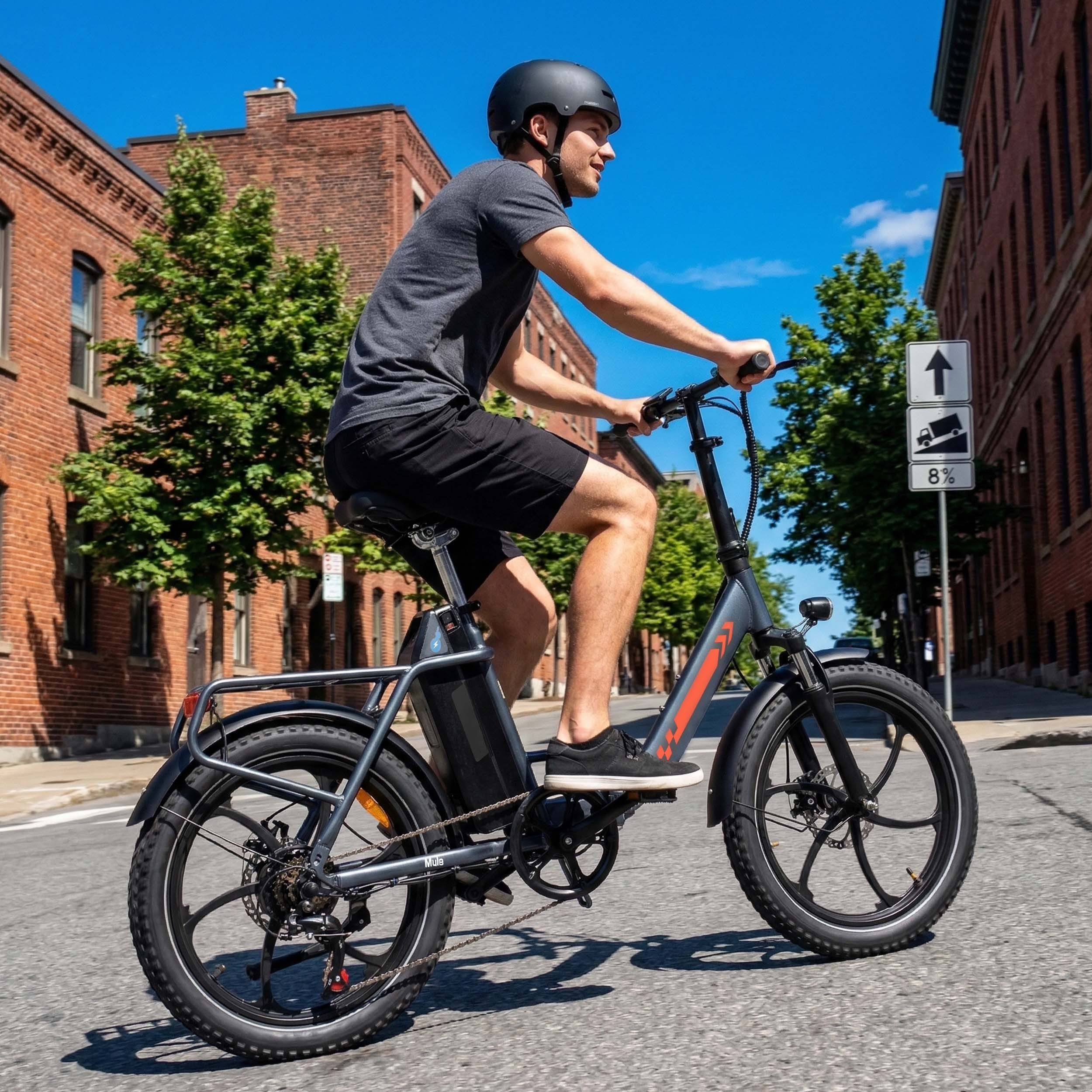 Vankel E-Bike Cityrad M1 Faltbares Damen u. Herren E-Fahrrad 960WH Pedelec,20AH 120 km, Kettenschaltung, Heckmotor, 960 Wh, Cityrad 7 Gang Shimano,Scheibenbremsen, Kettenschaltung, E-bikes