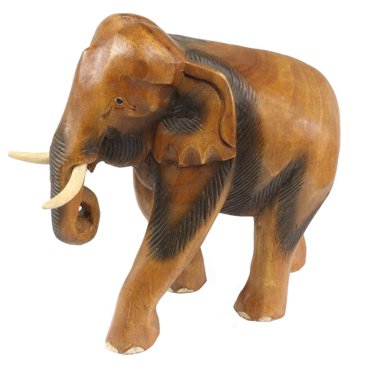 Oriental Galerie Dekofigur Elefant Braun Klein (1 St) günstig online kaufen