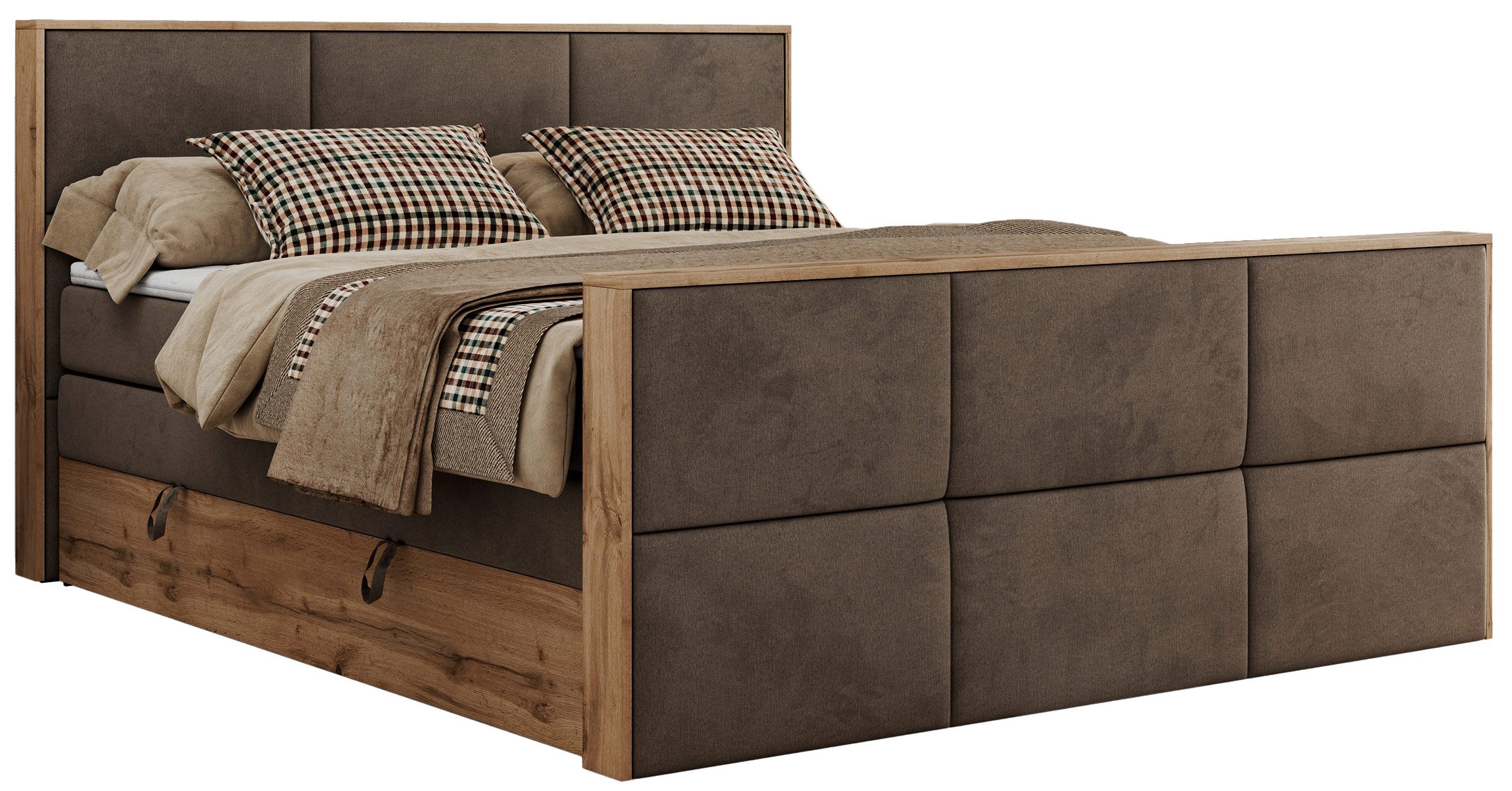 MKS MÖBEL Boxspringbett ALBERO 2 KING günstig online kaufen
