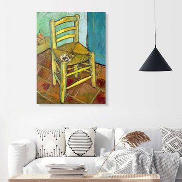 Posterlounge Acrylglasbild Vincent van Gogh, Van Goghs Stuhl, Wohnzimmer Malerei