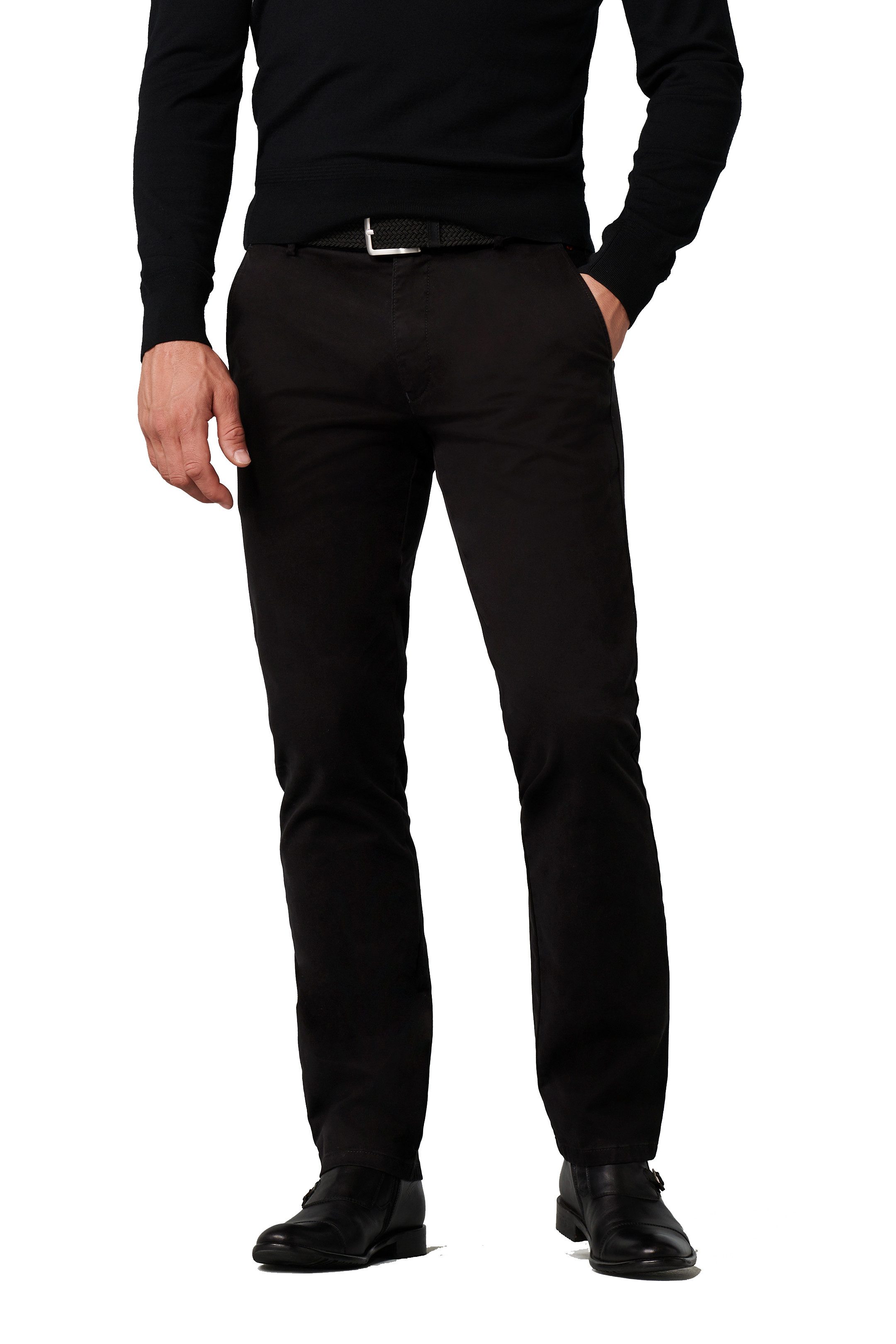 Chinohose Meyer Hose Chino Roma - schwarz