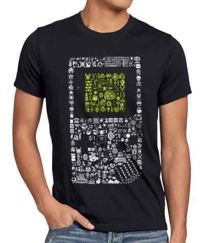 style3 Print-Shirt Herren T-Shirt 8Bit Gamer T-Shirt retro gaming boy switch nes wii luigi yoshi color n64 classic