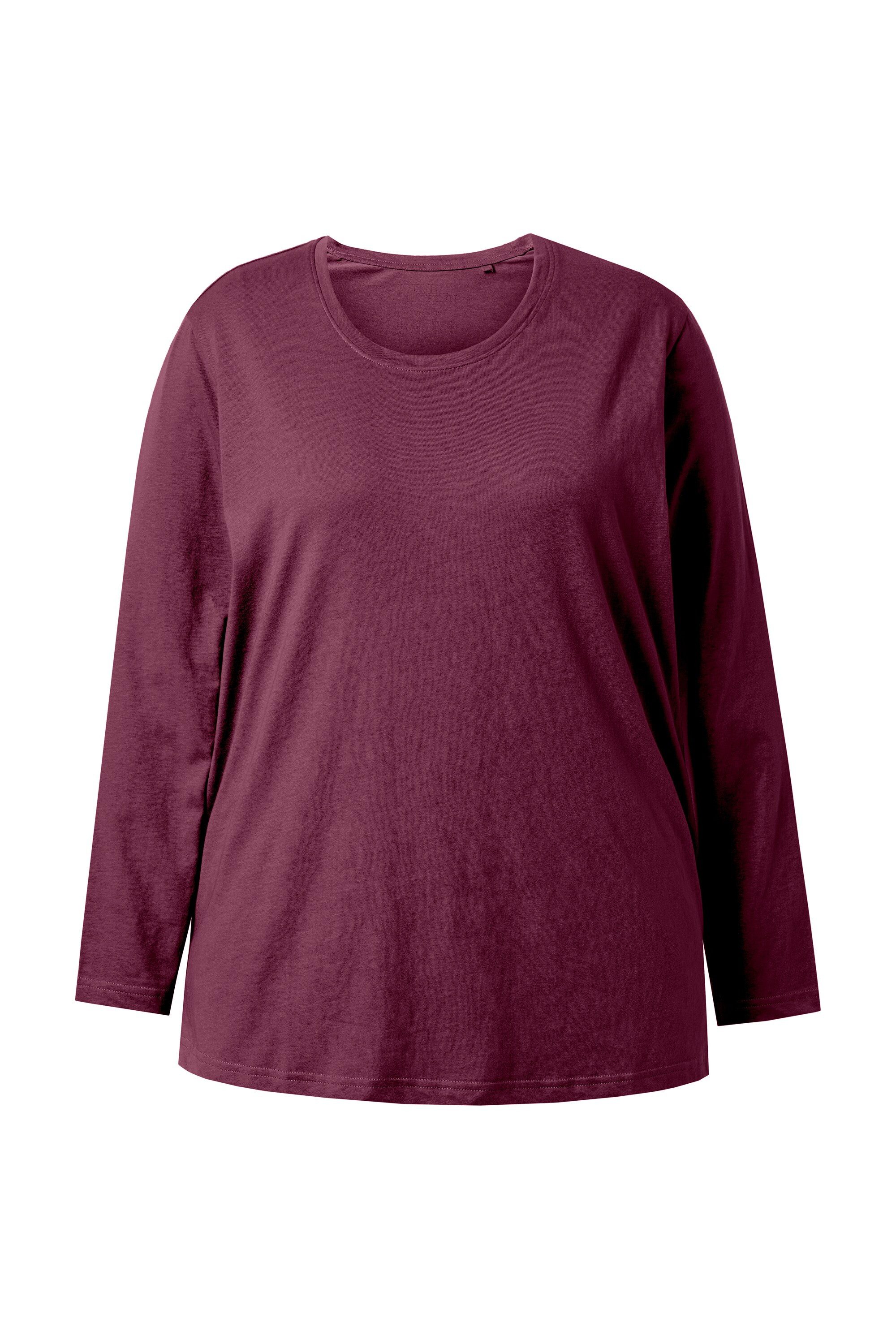 T-Shirt Shirt Relaxed Rundhalsausschnitt Langarm