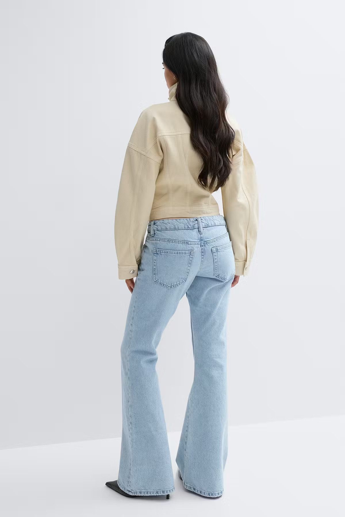 Gina Tricot Schlaghose Low full length flare jeans