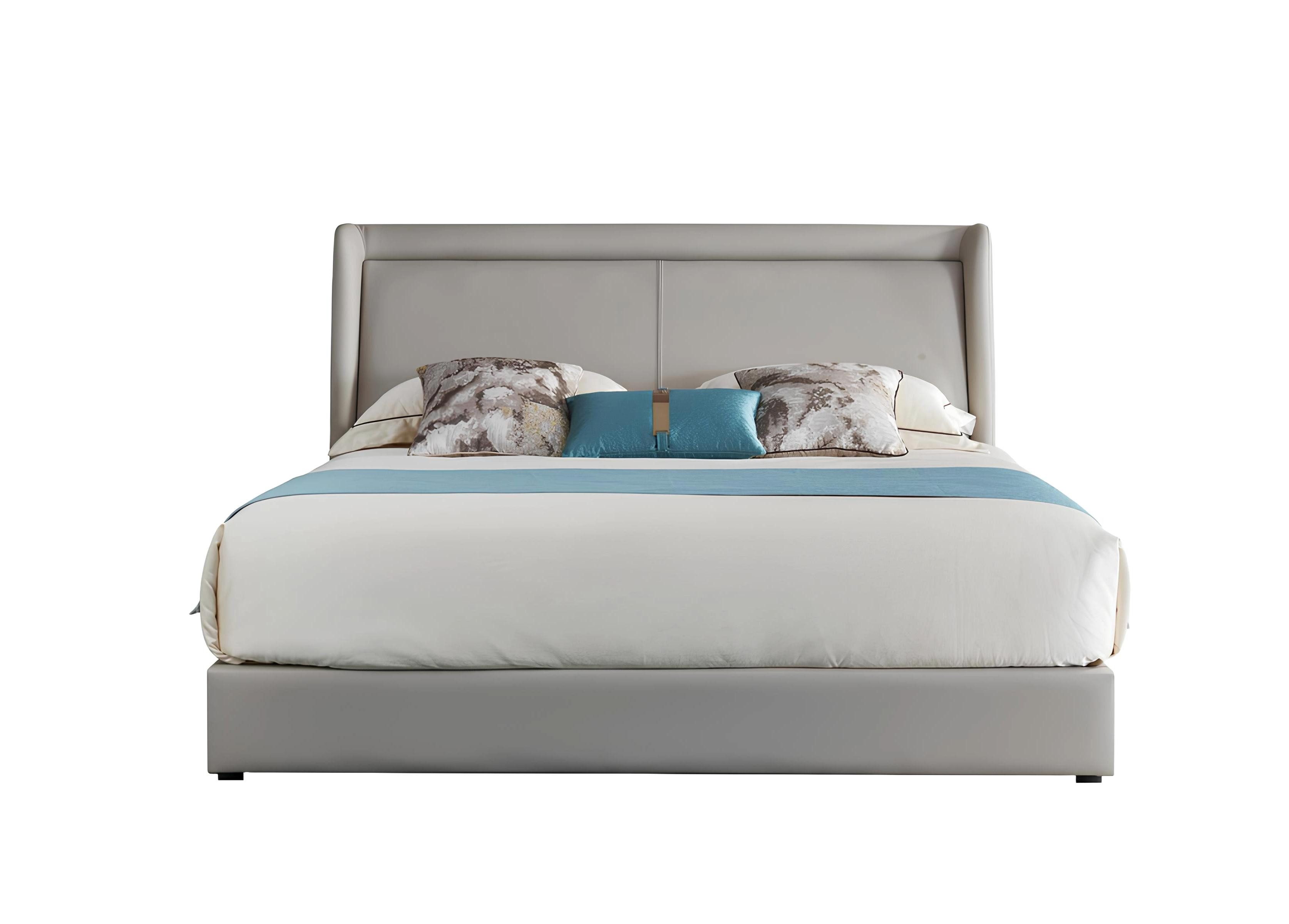 Bett Luxuriöses Doppelbett mit Polsterdesign für Hotelschlafzimmer