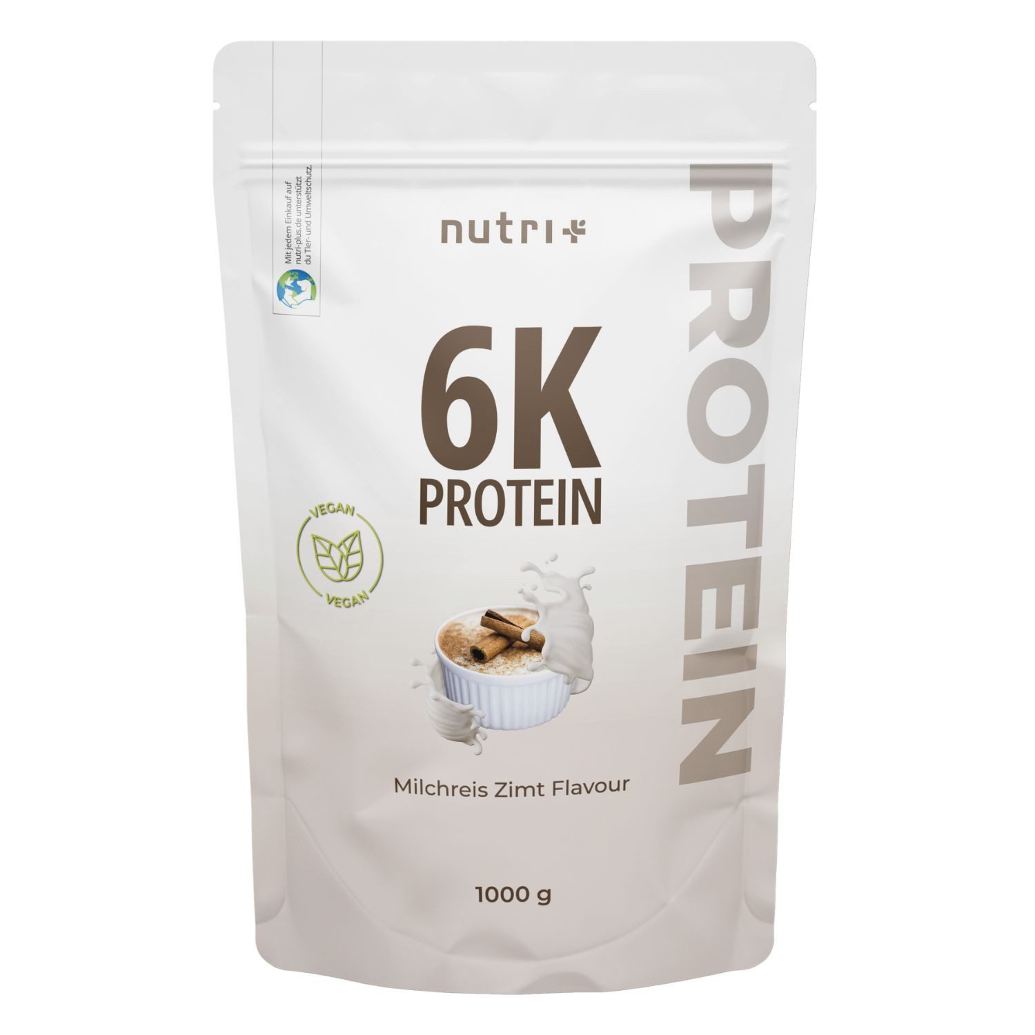 nutri+ Proteinpulver 6K Eiweiß Pulver, 1 er 1000 g