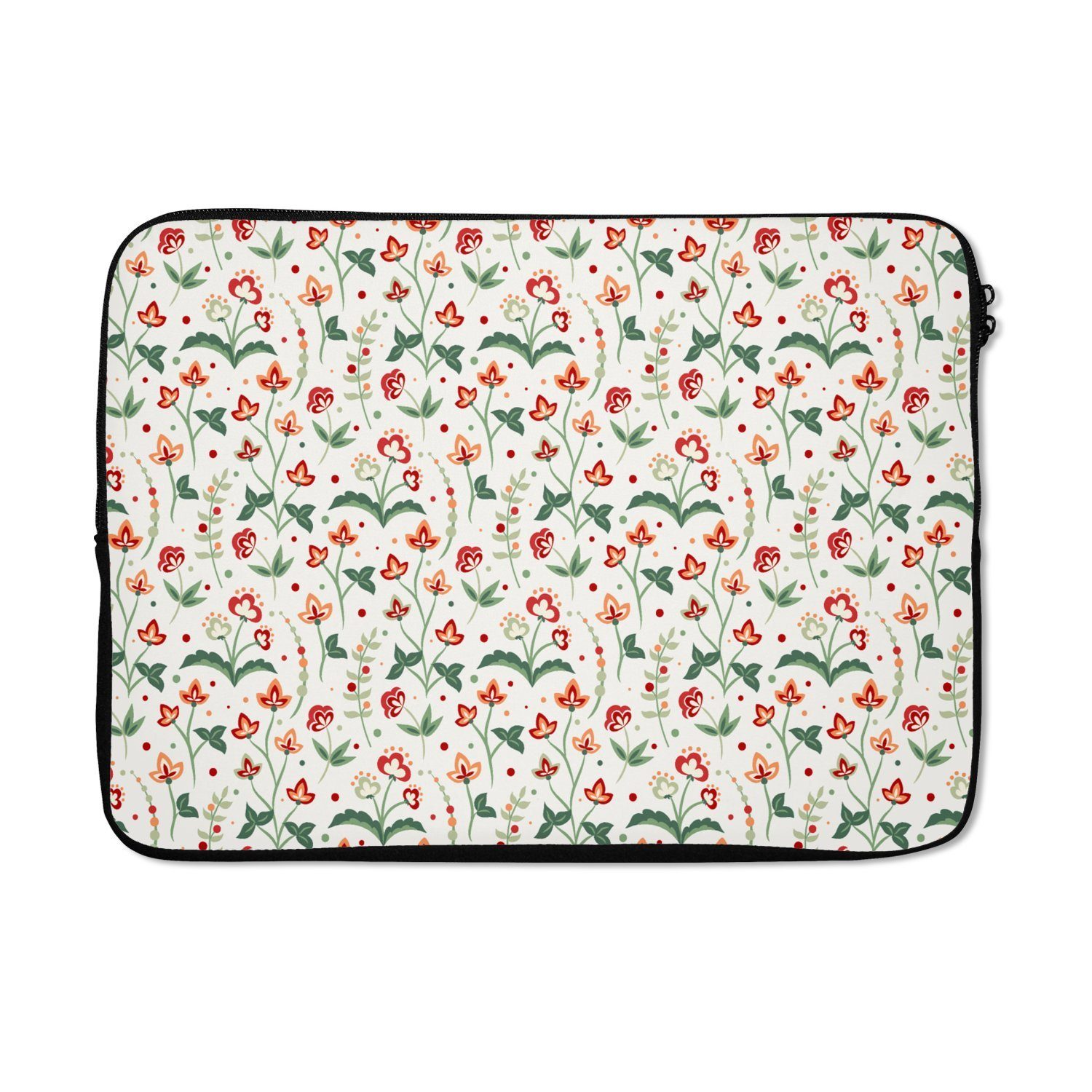 MuchoWow Laptop-Hülle Sommer - Blumen - Muster 13.3 Zoll, Laptopsleeve, weiches Innenfutter zum Schutz Kratzern, Laptoptasche