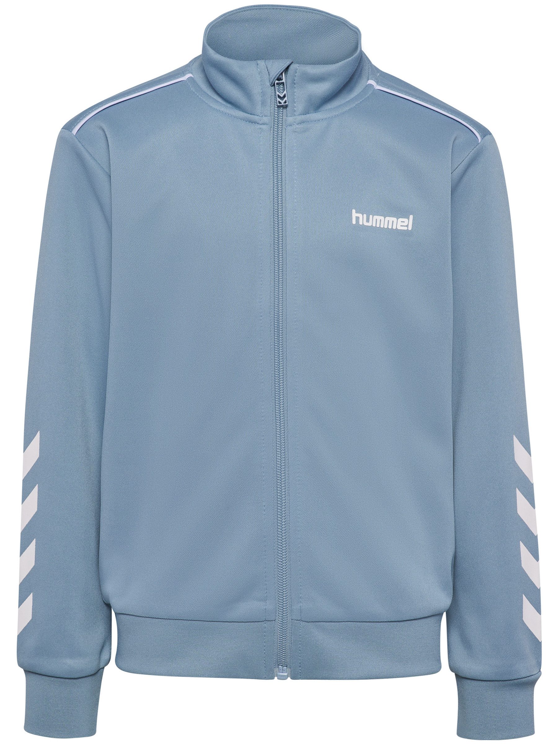 hummel Sportanzug Sportlicher Look Stehkragen Reißverschluss Logo Details (2-tlg), hmlJR TRACKSUIT