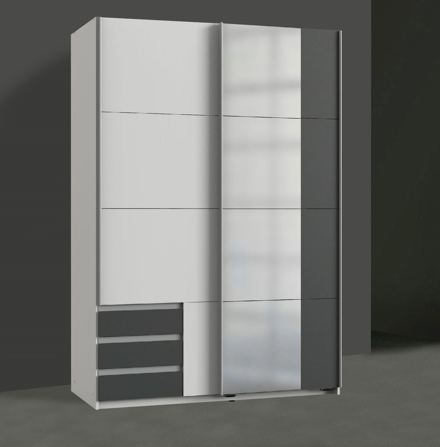 Wimex Schwebetürenschrank "Emden moderner Kleiderschrank mit Spiegel und Sc günstig online kaufen