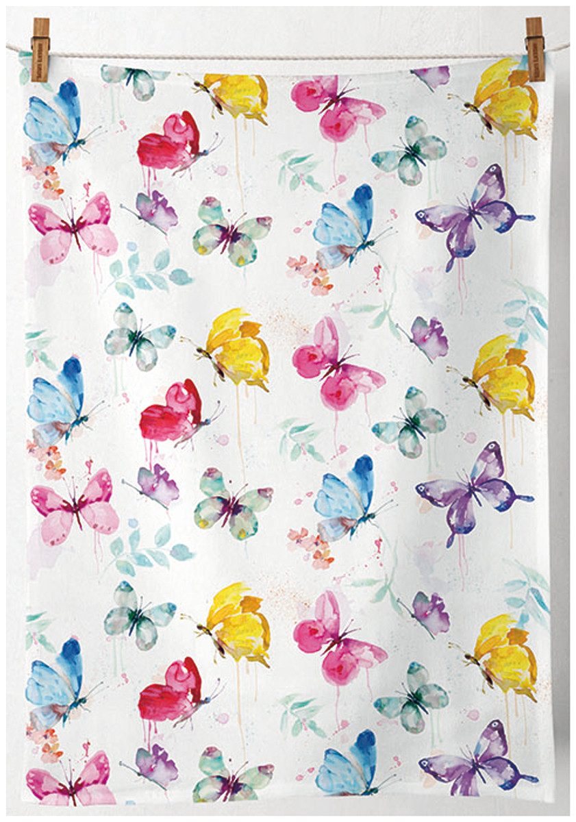 Ambiente® Geschirrtuch Butterfly collection, (2-tlg., 2-teilig), günstig online kaufen