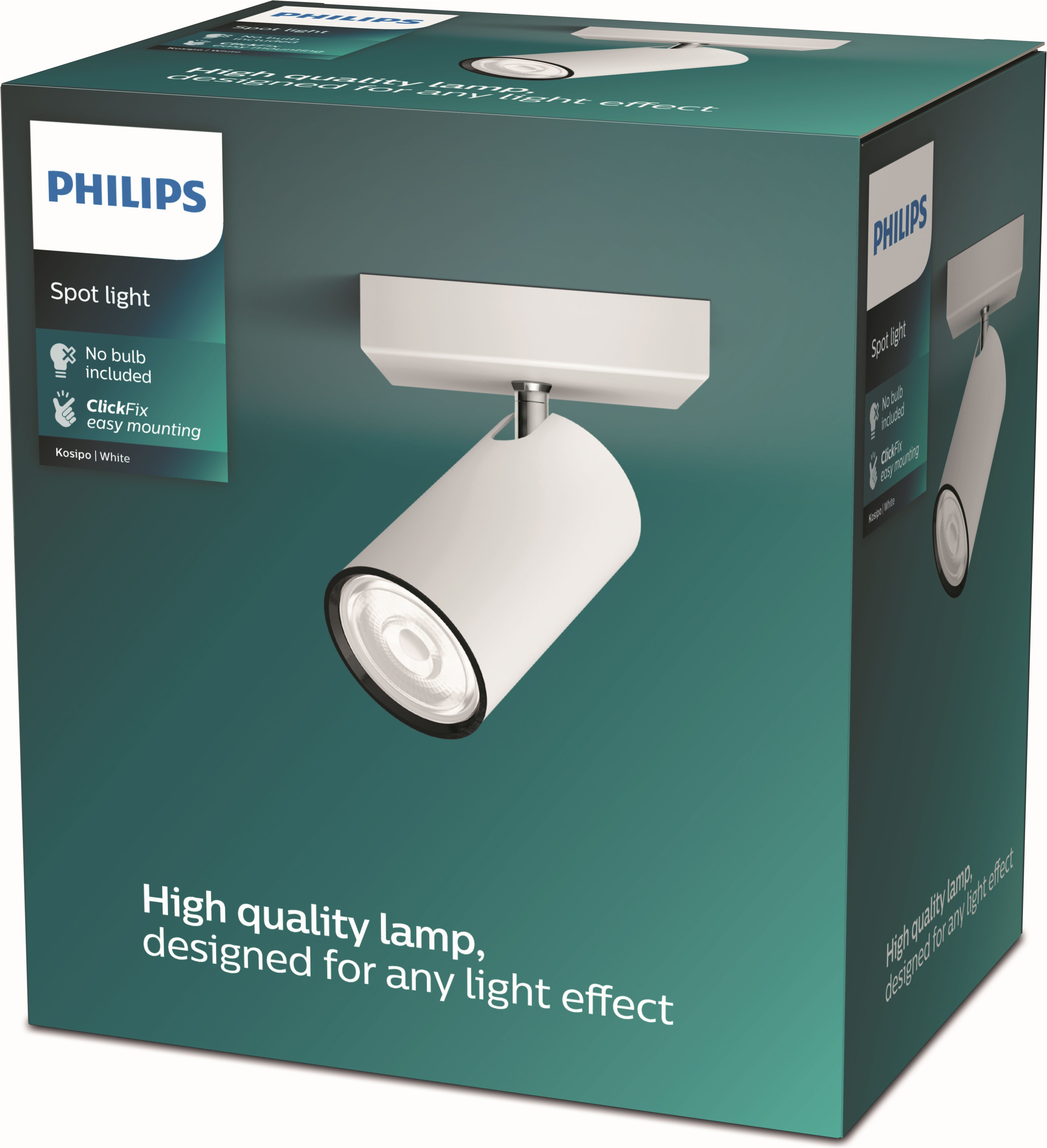 Philips Deckenspot myLiving Kosipo 1flg., 1x5,5W, Weiß, ohne Leuchtmittel