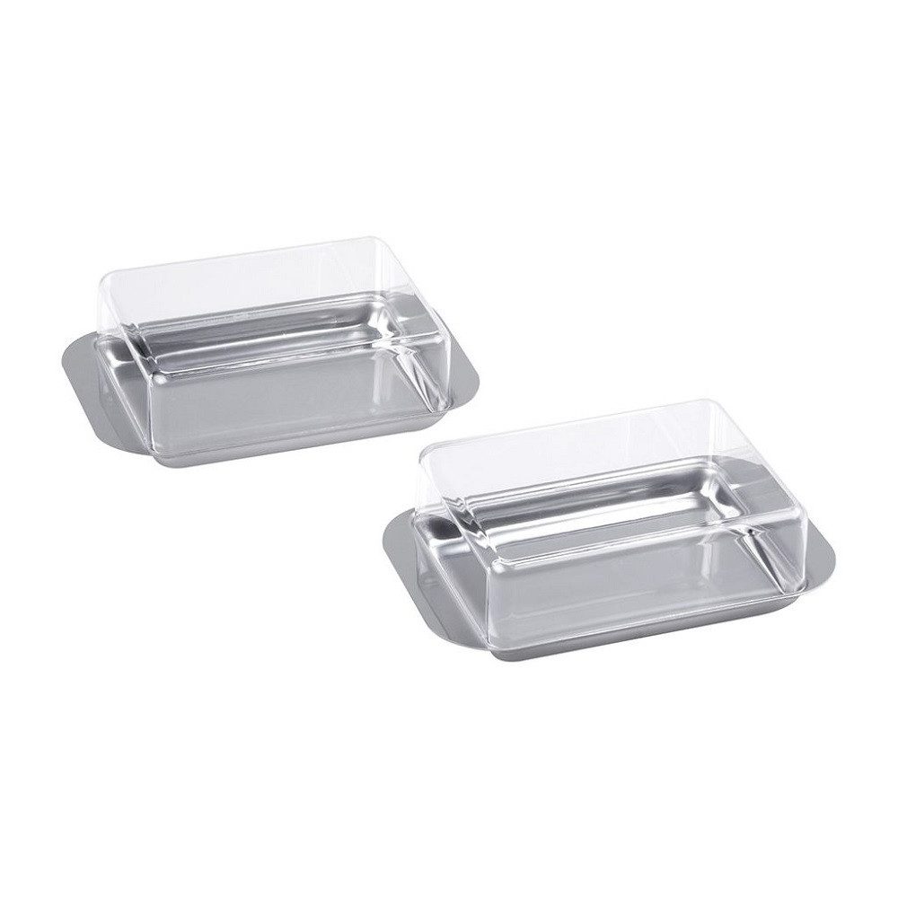 Butterdose c, h, g Kühlschrank-Butterdose, 2er Set 15,0 x 9,5 x 4,5 cm, Edelstahl, (1 Butterdose)