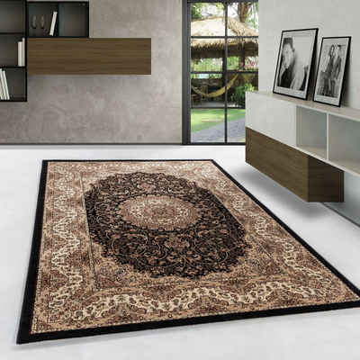 Orientteppich Orientalisch Design, Carpetsale24, Läufer, Höhe: 9 mm, Orient Teppich Wohnzimmer Orientalisch Design Kurzflor Pflegeleicht