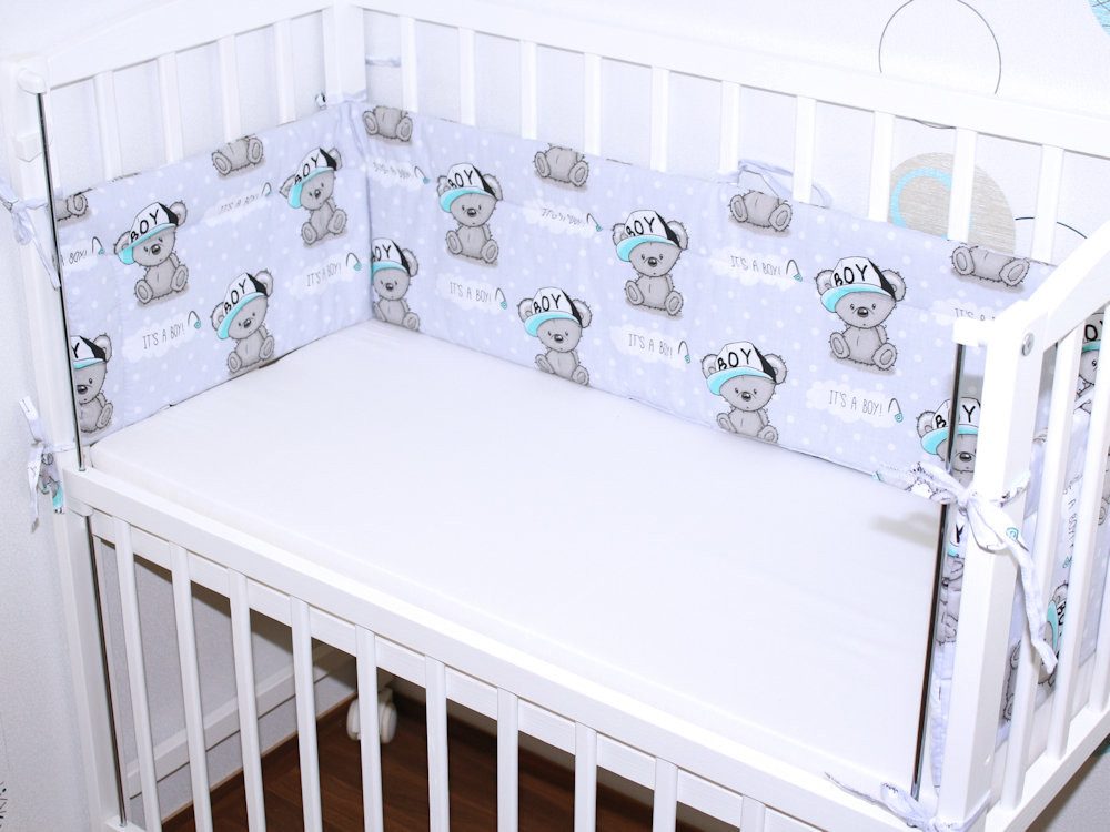 Primawela Bettnestchen Baby 170 cm für Beistellbett 40x90 cm Baby Bettumrandung Luftschutz