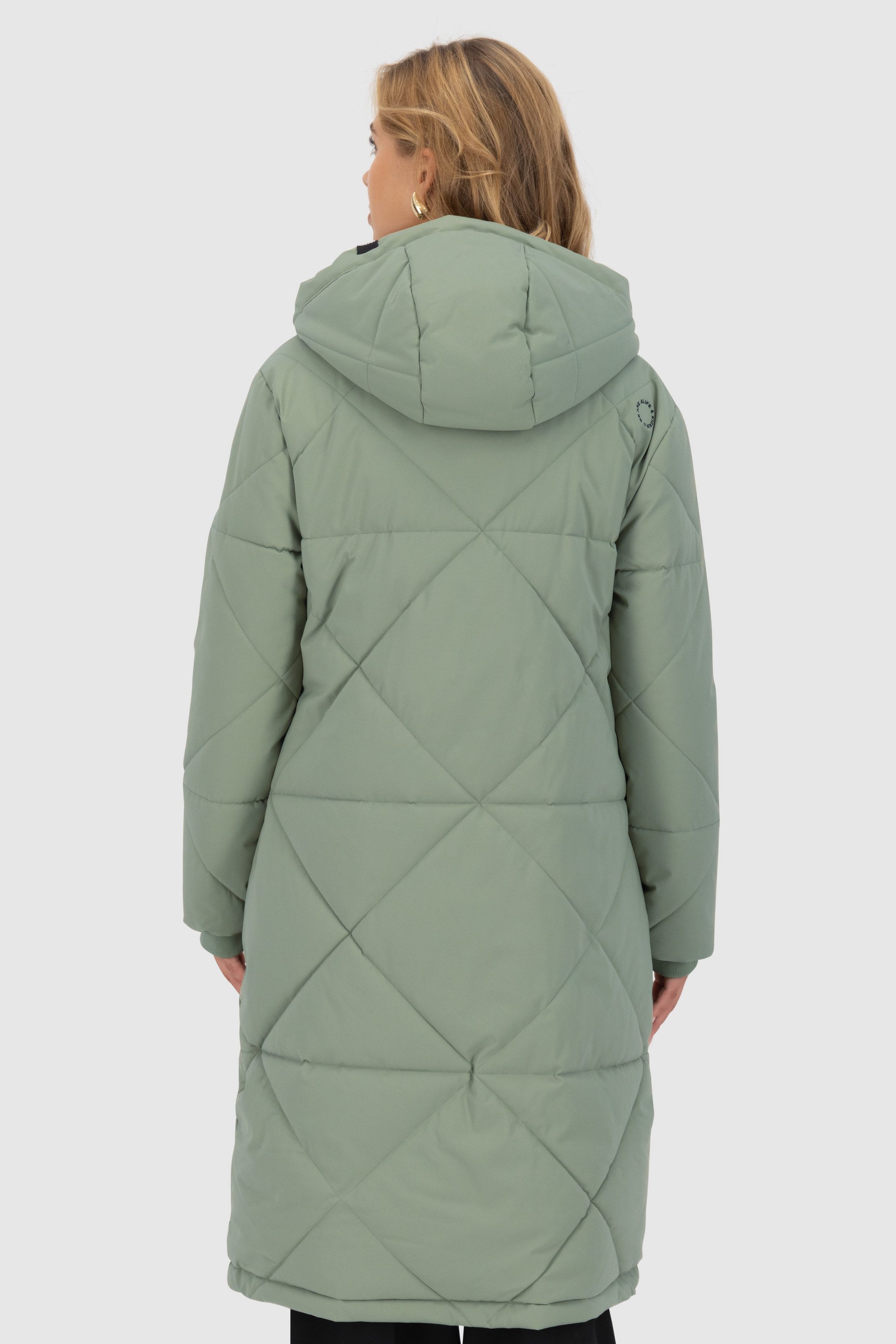 Alife & Kickin Winterjacke Damen EnyaAK A Figurnah geschnittener Wintermantel mit 2-Wege Reißverschluss