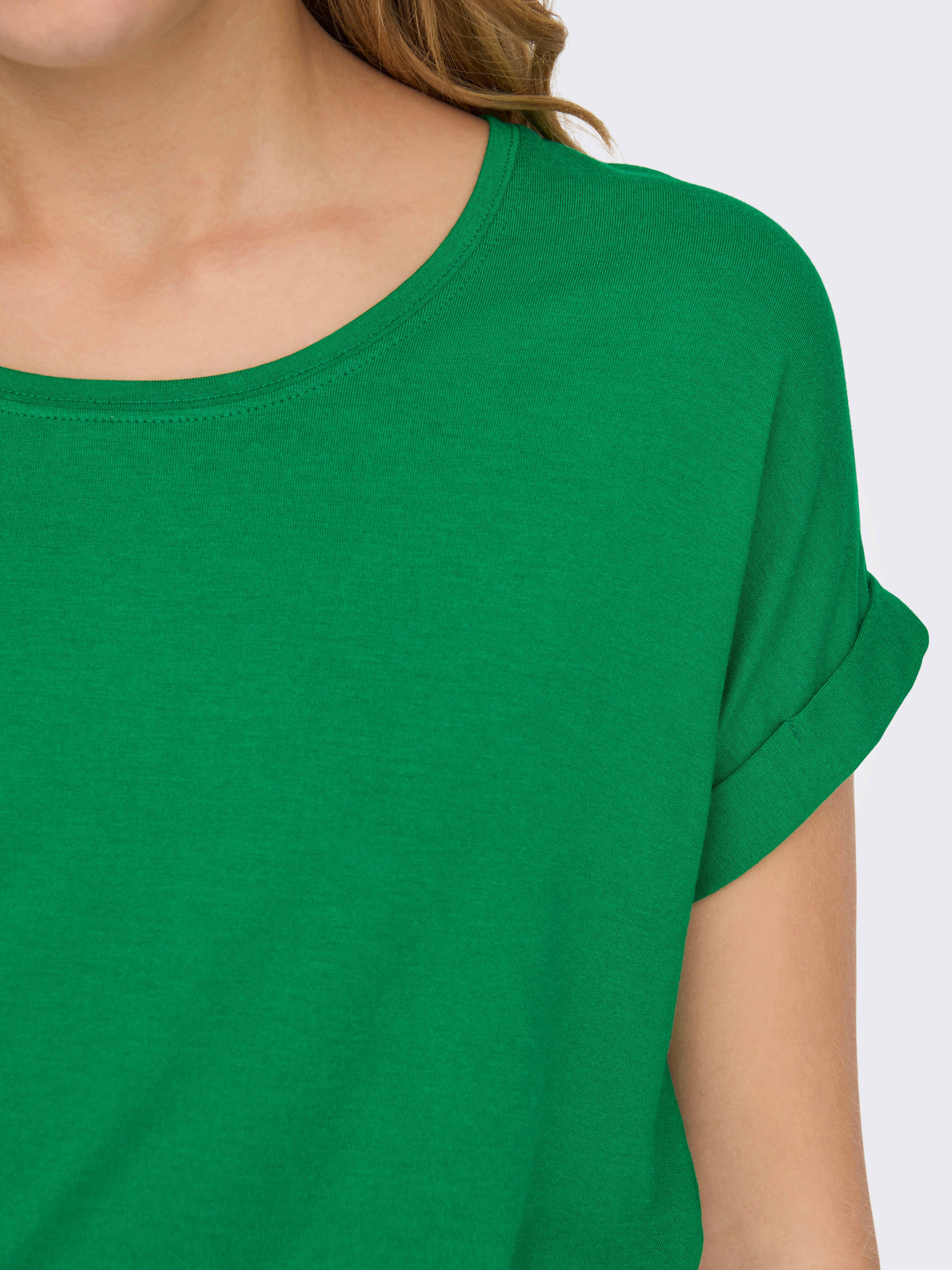 ONLY T-Shirt ONLMOSTER – Kurzarmshirt mit Aufschlag und klassischem Look Viskosemischung, regular fit