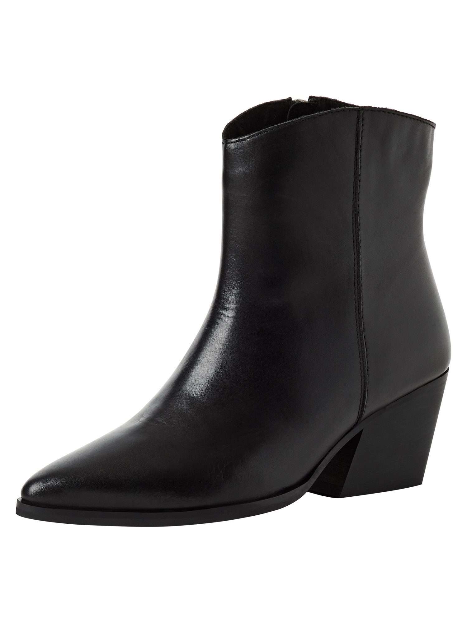MARCO TOZZI MT FEEL ME aus Leder Blockabsatz 2-25078-47 Stiefelette