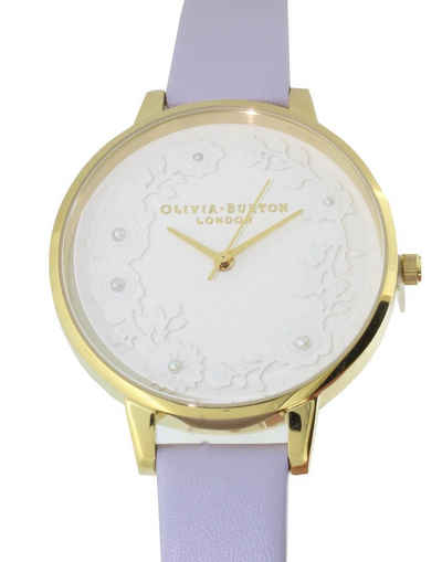 OLIVIA BURTON Quarzuhr OB16AR02 Artisan Dial White Pearl Rose Gold & Parma Violet