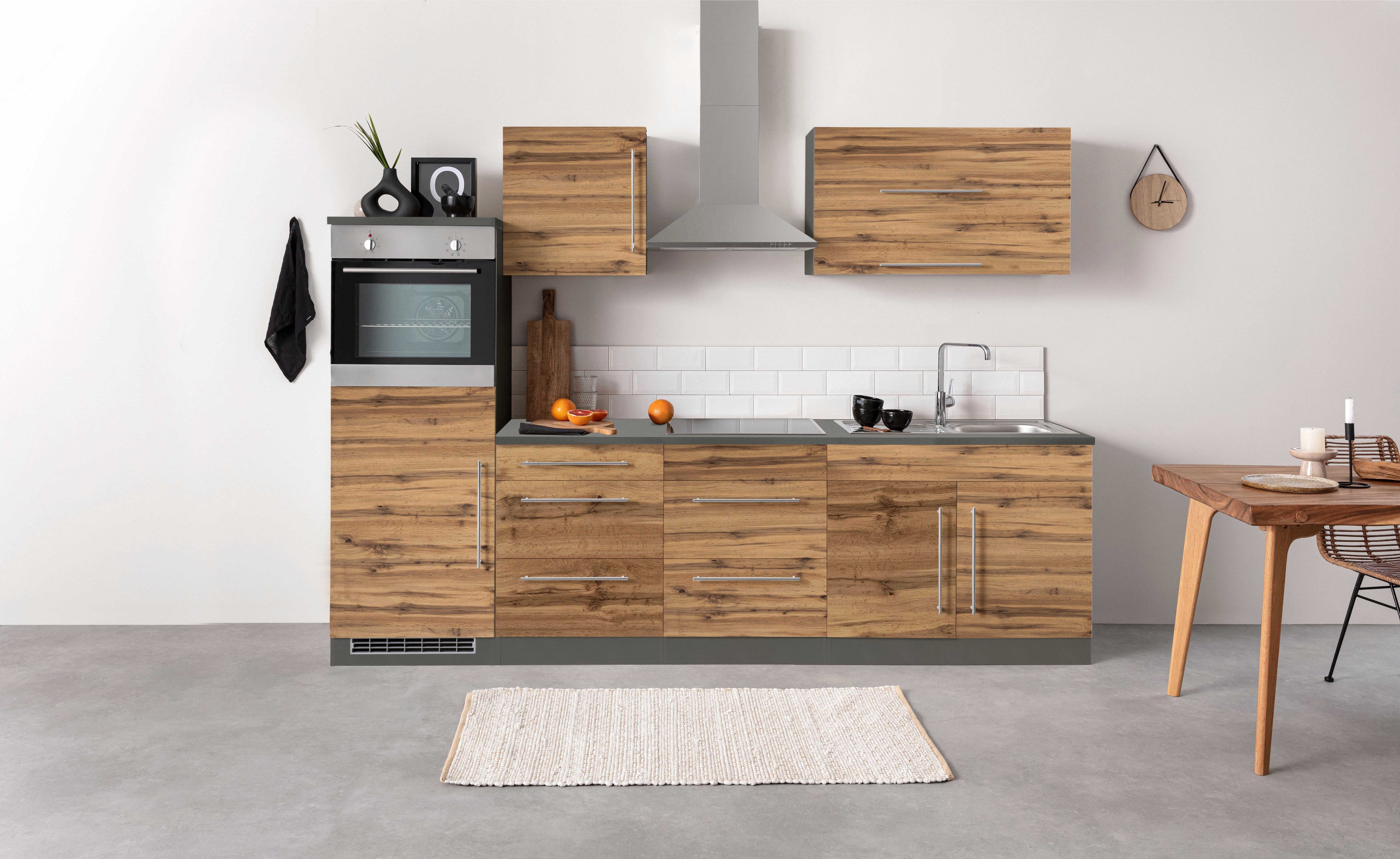 KOCHSTATION Küchenzeile KS-Samos, Breite 270 cm, günstig online kaufen