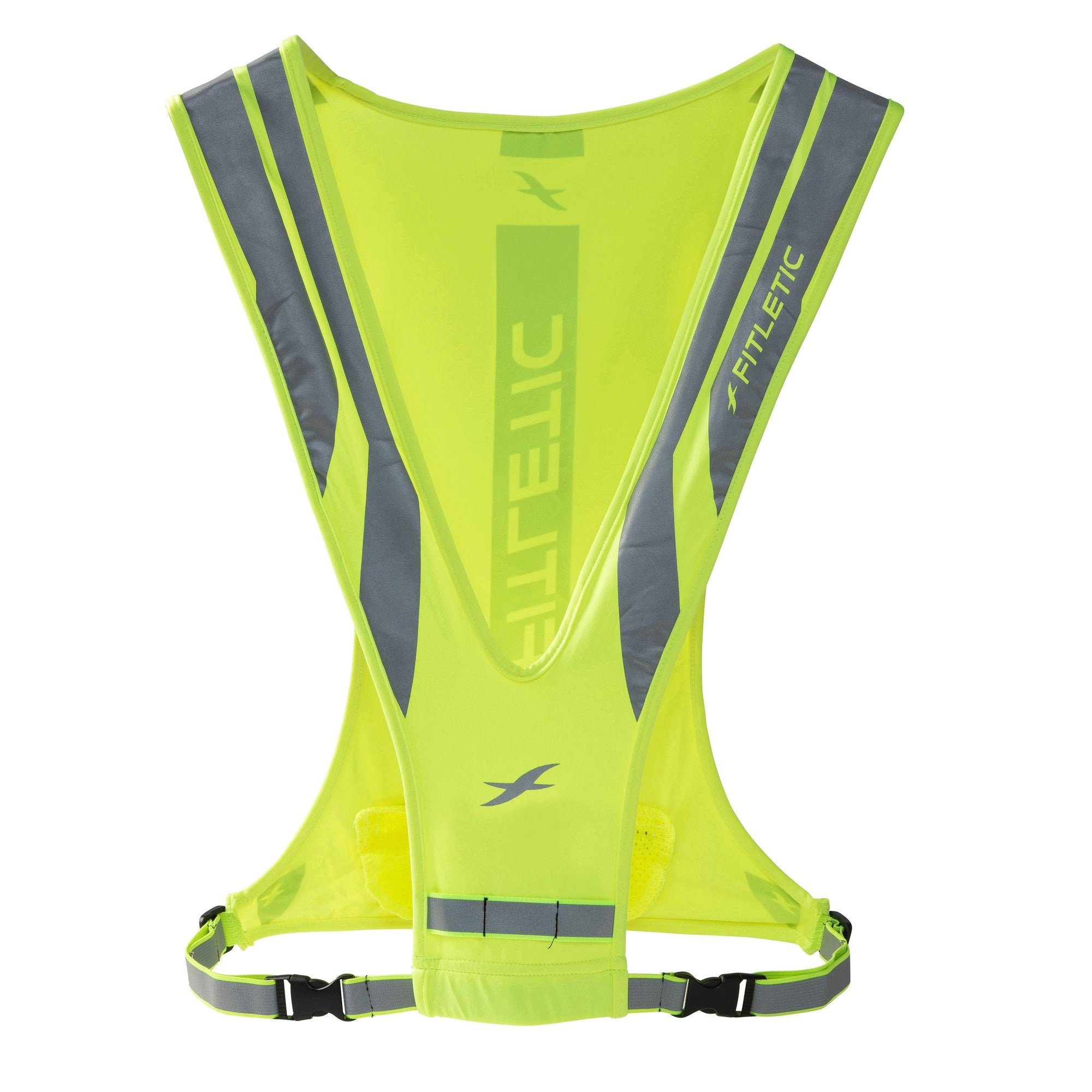 Fitletic Laufjacke Fitletic® Glo - Laufweste mit Reflektoren für Joggen,  Laufen, Sport - reflektierende Warnweste