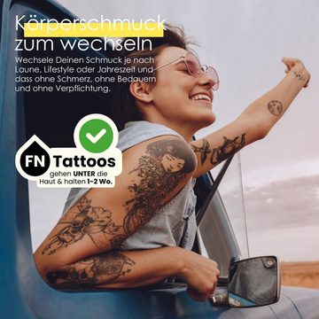 FOREVER NEVER Schmuck-Tattoo Blumen - Fuchs