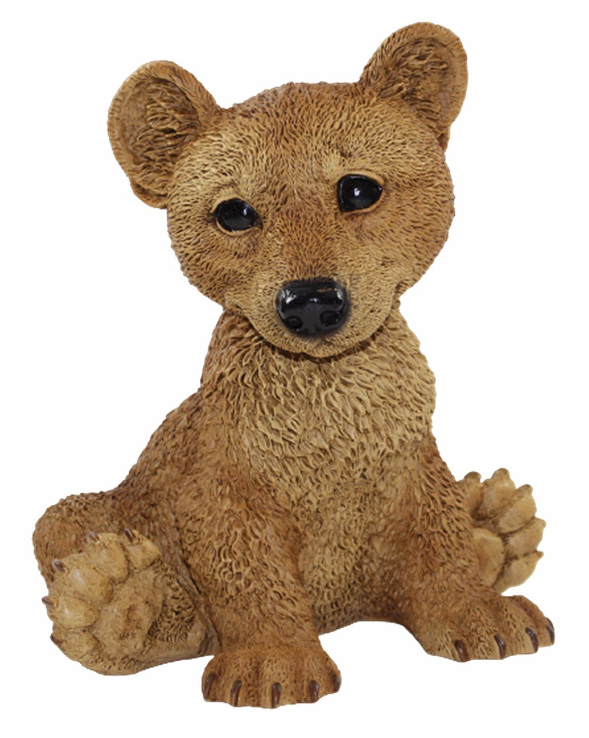 Tierfigur Dekofigur junger Bär sitzend Kollektion Castagna aus Resin H 22 cm