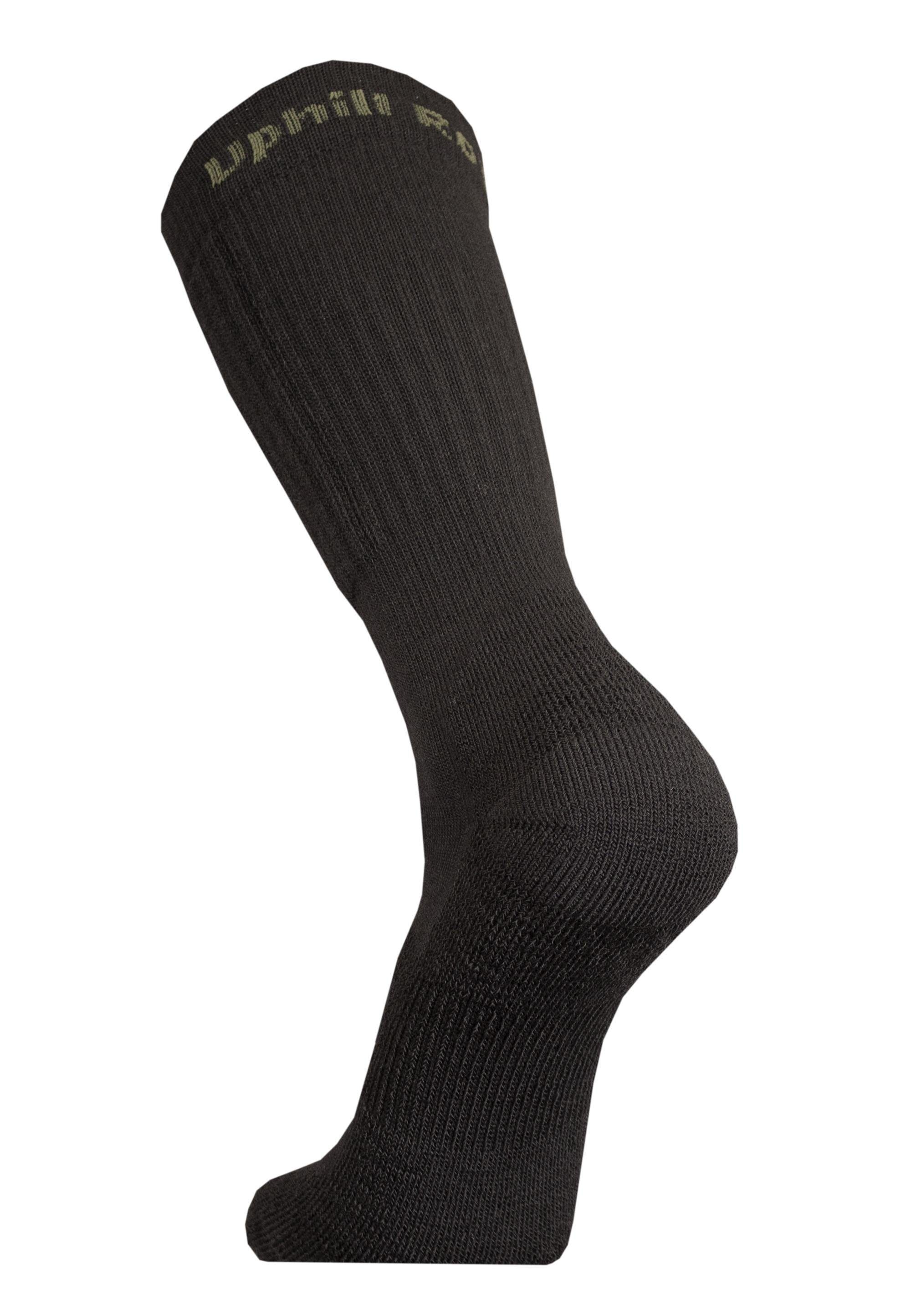 mehrlagiger mit Struktur schwarz ROVA Socken UphillSport