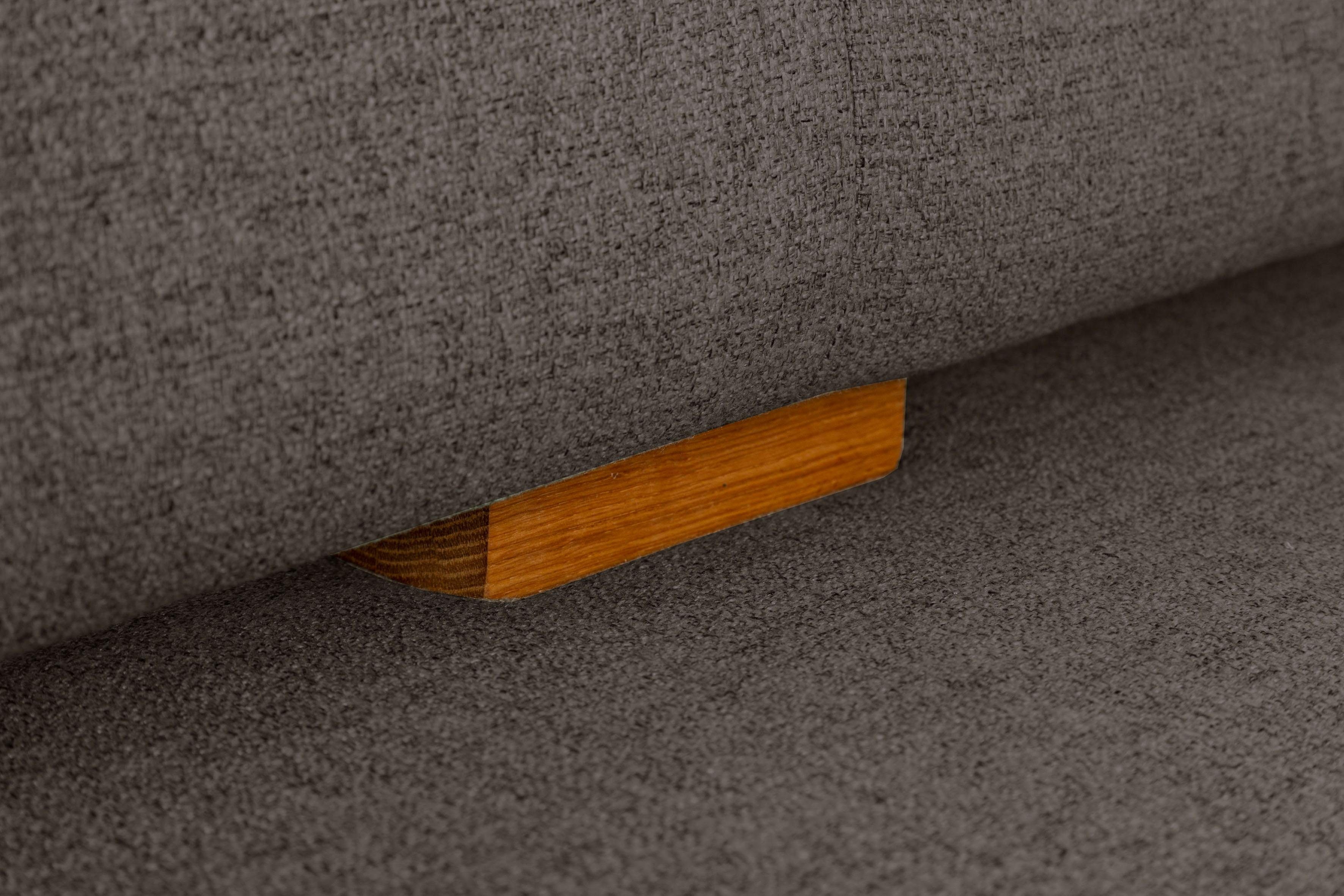 OTTO home Eckbank Ponza Polsterbank, Esszimmerbank, mit Massivholzgestell, Küchenbank in tollen Farben, Breite 201x161 cm – Bild 4 von 5