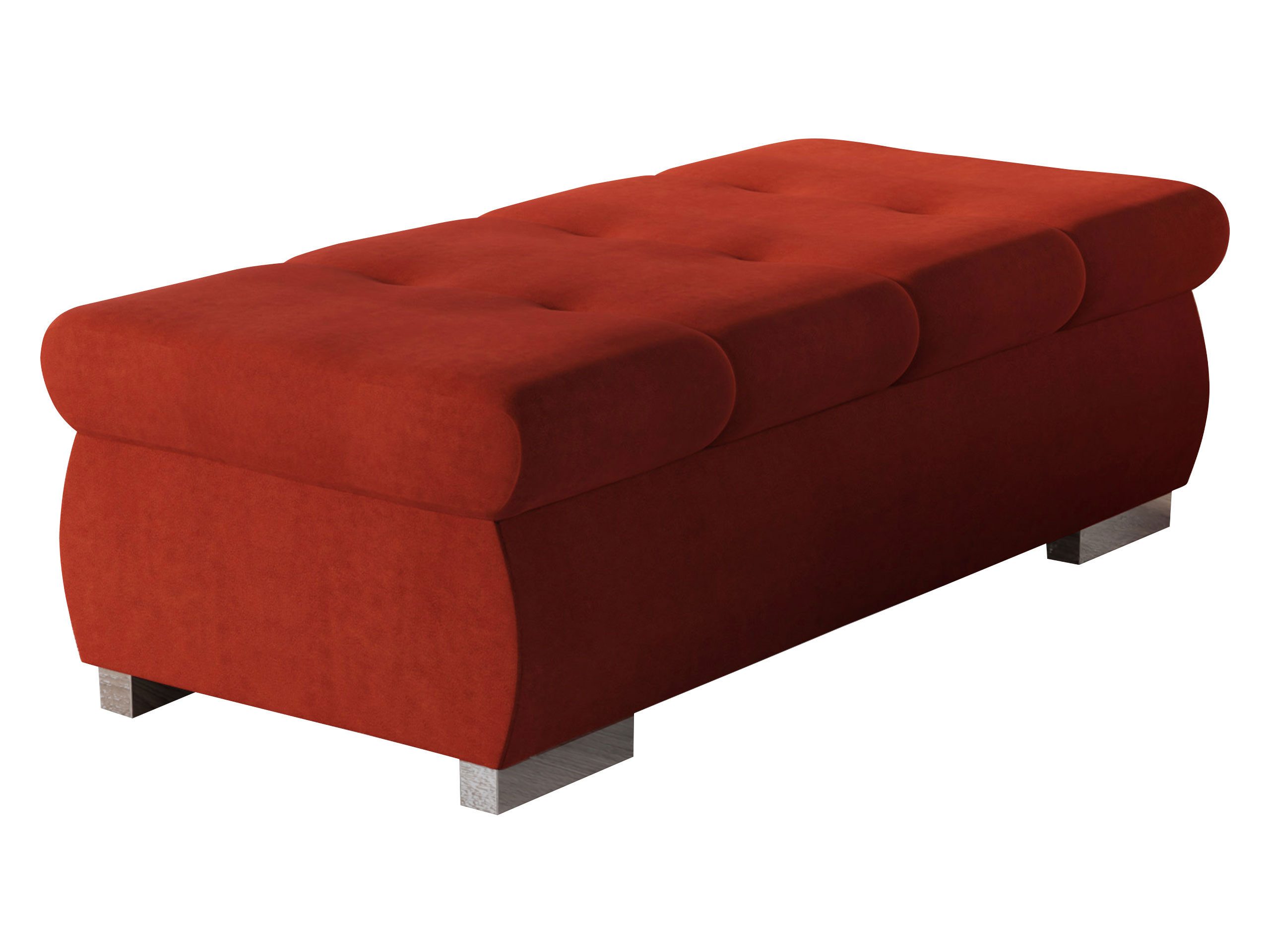 MIRJAN24 Polsterhocker Orkan Groß, Holzkonstruktion, 120x60x39 cm