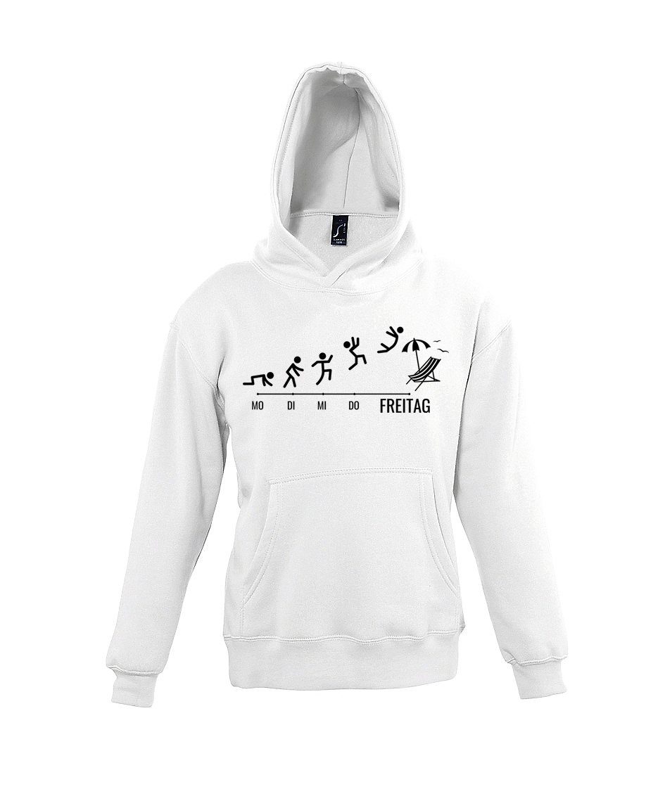 Kapuzenpullover Freitag Wochenende Kinder Hoodie Pullover