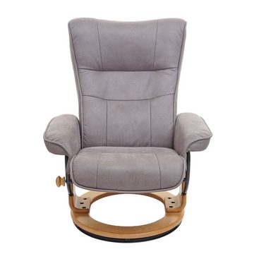 MCA furniture Relaxsessel Edmonton-S, Inkl. gepolstertem Fußhocker, Breite Armlehnen, Extradicke Polsterung