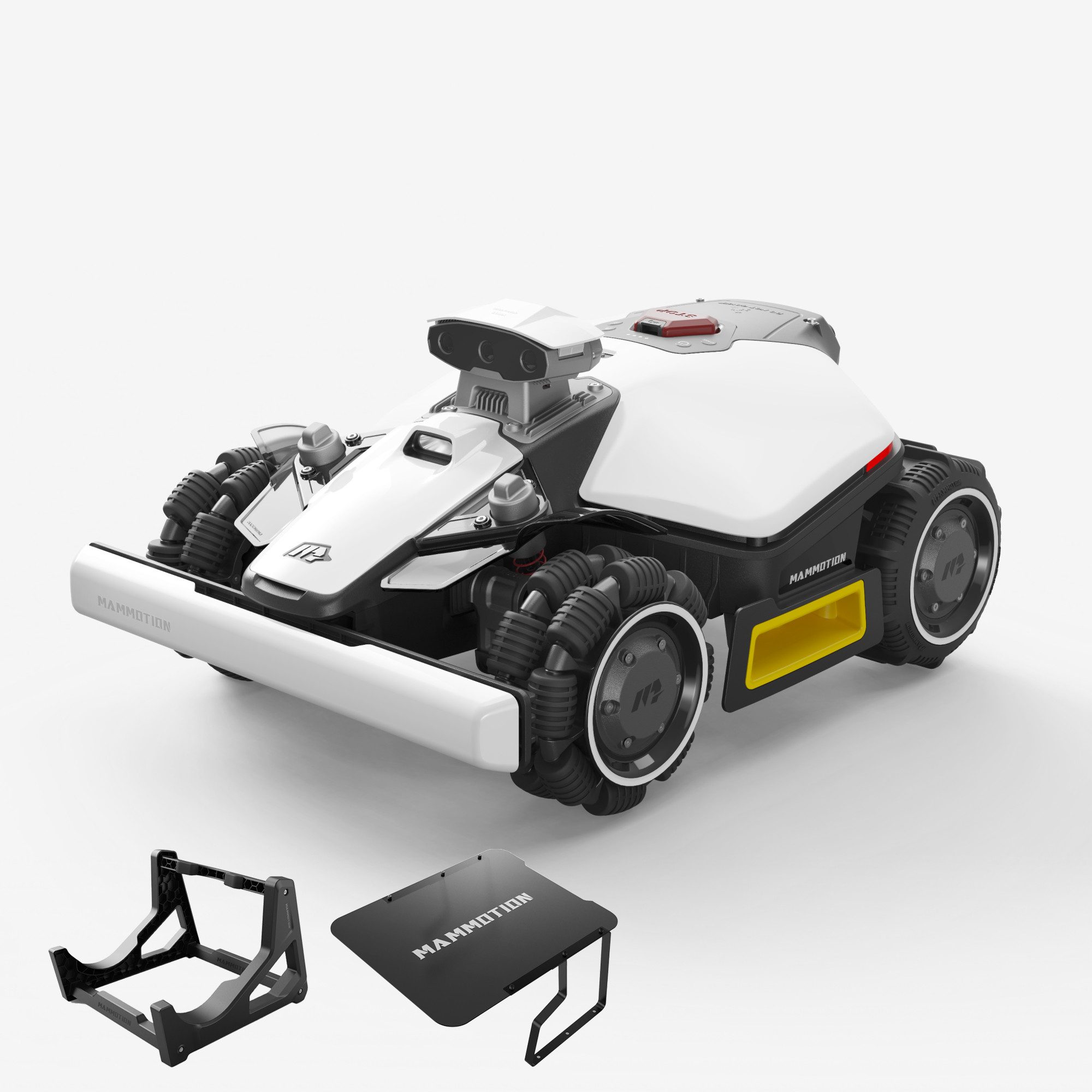 Mammotion Rasenmähroboter LUBA Mini 2 AWD Mähroboter ohne Begrenzungsdraht, bis 1000 m² Rasenfläche, (mit Garage, Wascheständer, Triple-Kamera KI-Vision + NetRTK), Allradantrieb, Randmähen, DropMow, Auto-Kartierung, 4G-Modul, APP