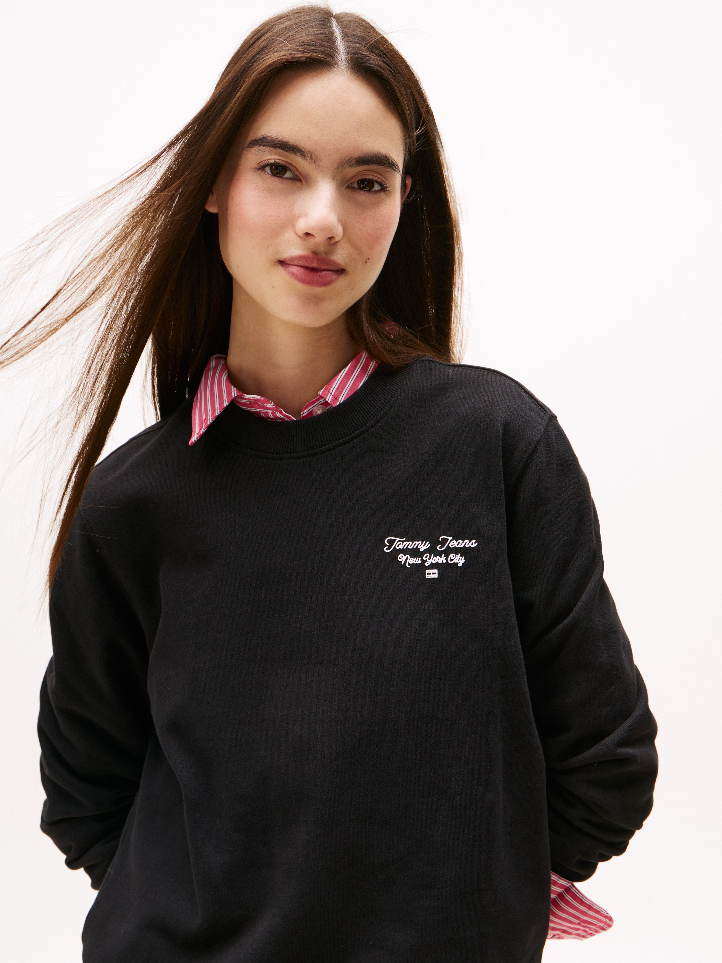 Tommy Jeans Sweatshirt TJW REG ESS LOGO 1 CREW EXT günstig online kaufen