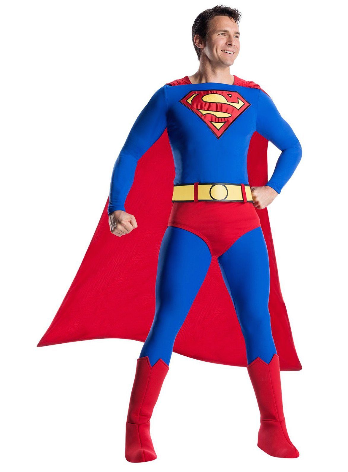 Metamorph Kostüm Classic Superman Deluxe, Hochwertiges Heldenkostüm aus der Golden Age of Comics!