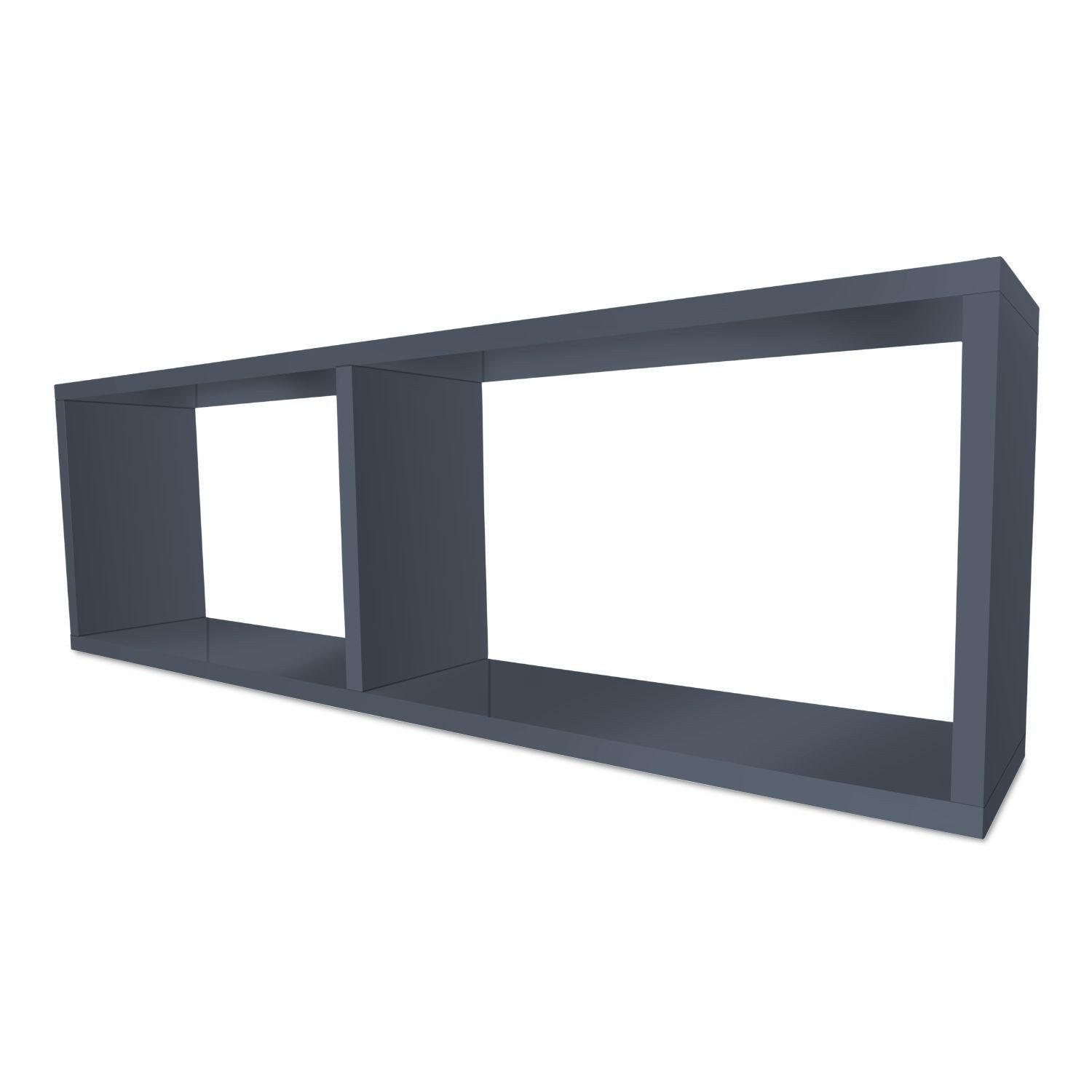 TRAUMMÖBEL Wandregal COMPACT, Anthrazit Hängeregal 100x16x31cm 2 Fächer Sch günstig online kaufen