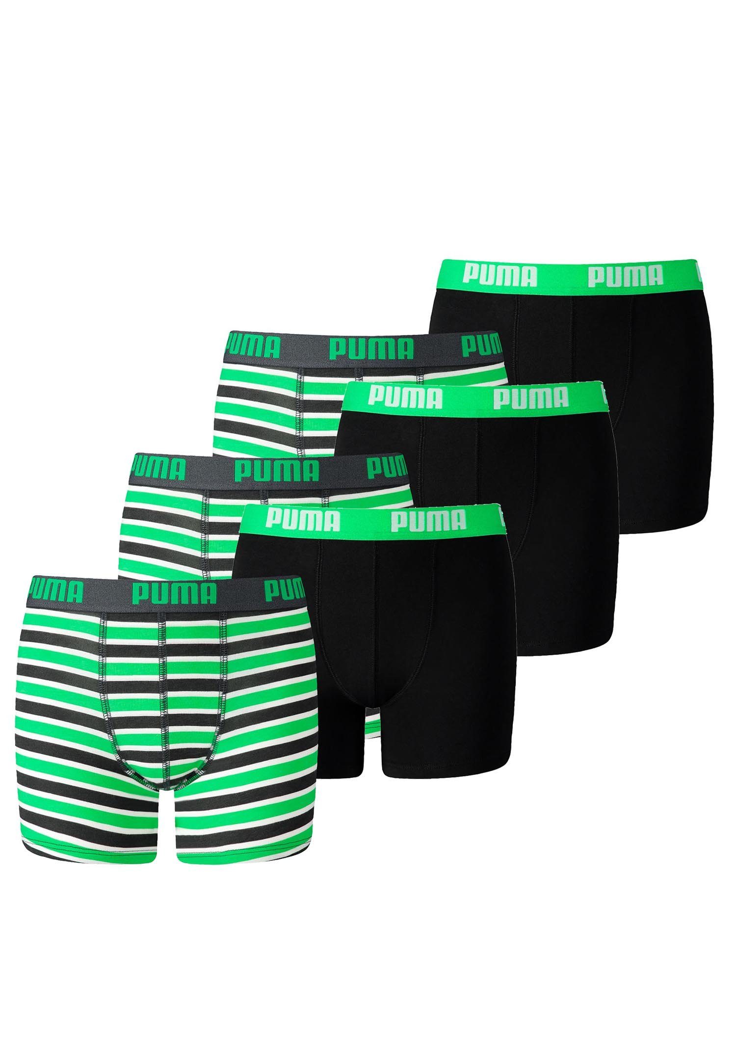 PUMA Boxershorts JUNGEN BASIC BOXER Printed Stripes 2P