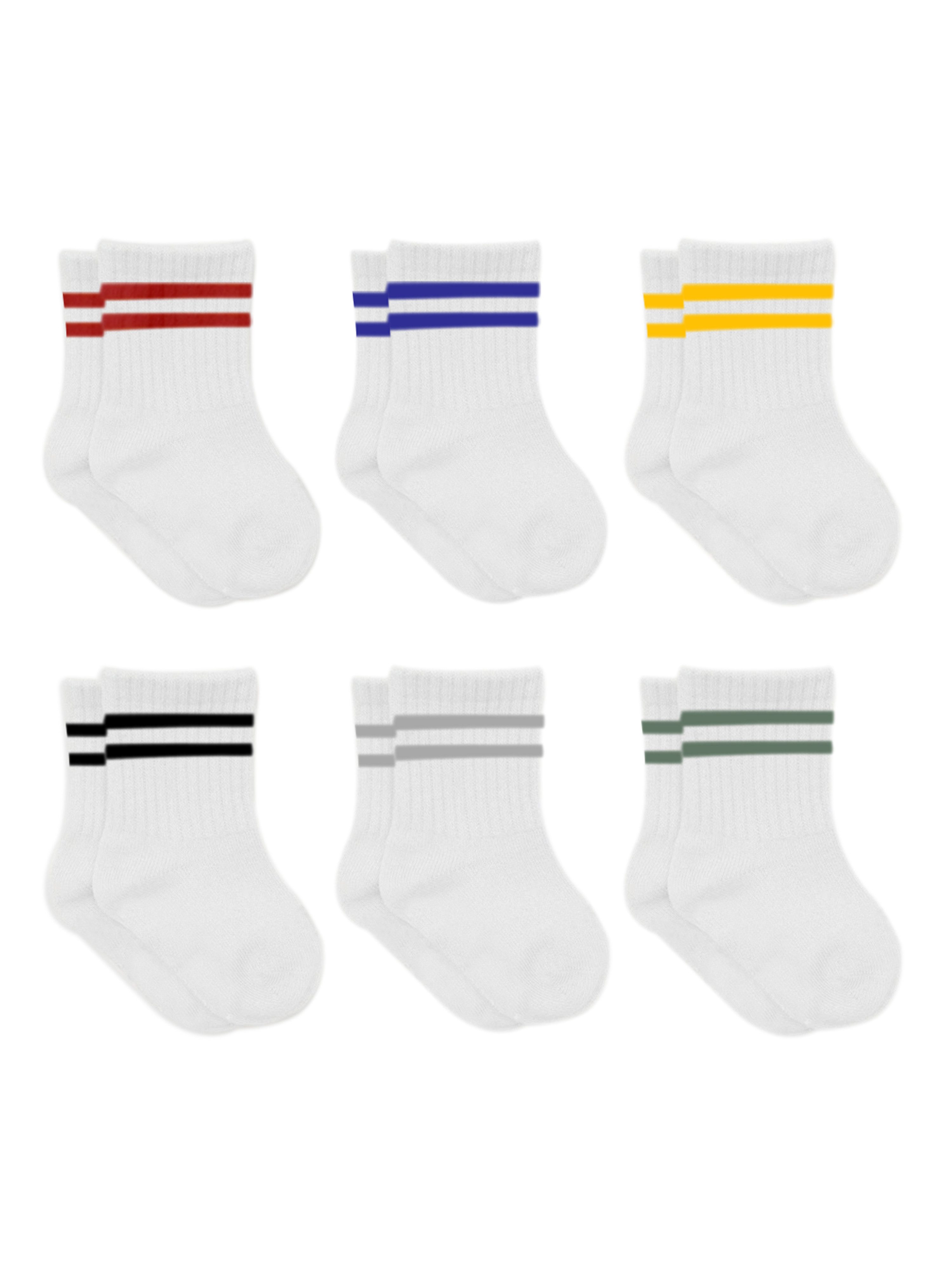 bistyle Socken für Babys Neugeborene Babysocken Jungen Mädchen Kurzsocken (Set, 6-Paar, 6er-Pack) gerippt Bio-Baumwolle GOTS zertifiziert 0-6 Monate bis 2-3 Jahre