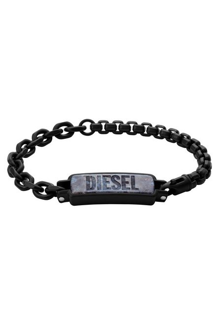 Diesel Armband »Steel, DX1326001«, mit Labradorit