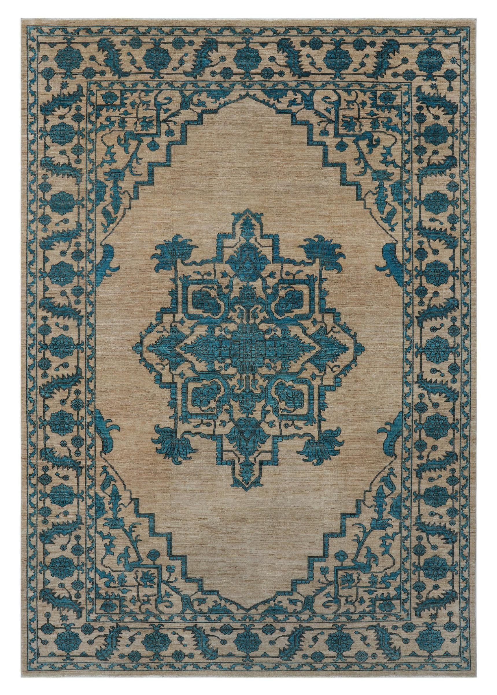 Nain Trading Orientteppich Ziegler Farahan 207x301 Handgeknüpfter Orientteppich, rechteckig, Höhe: 6 mm