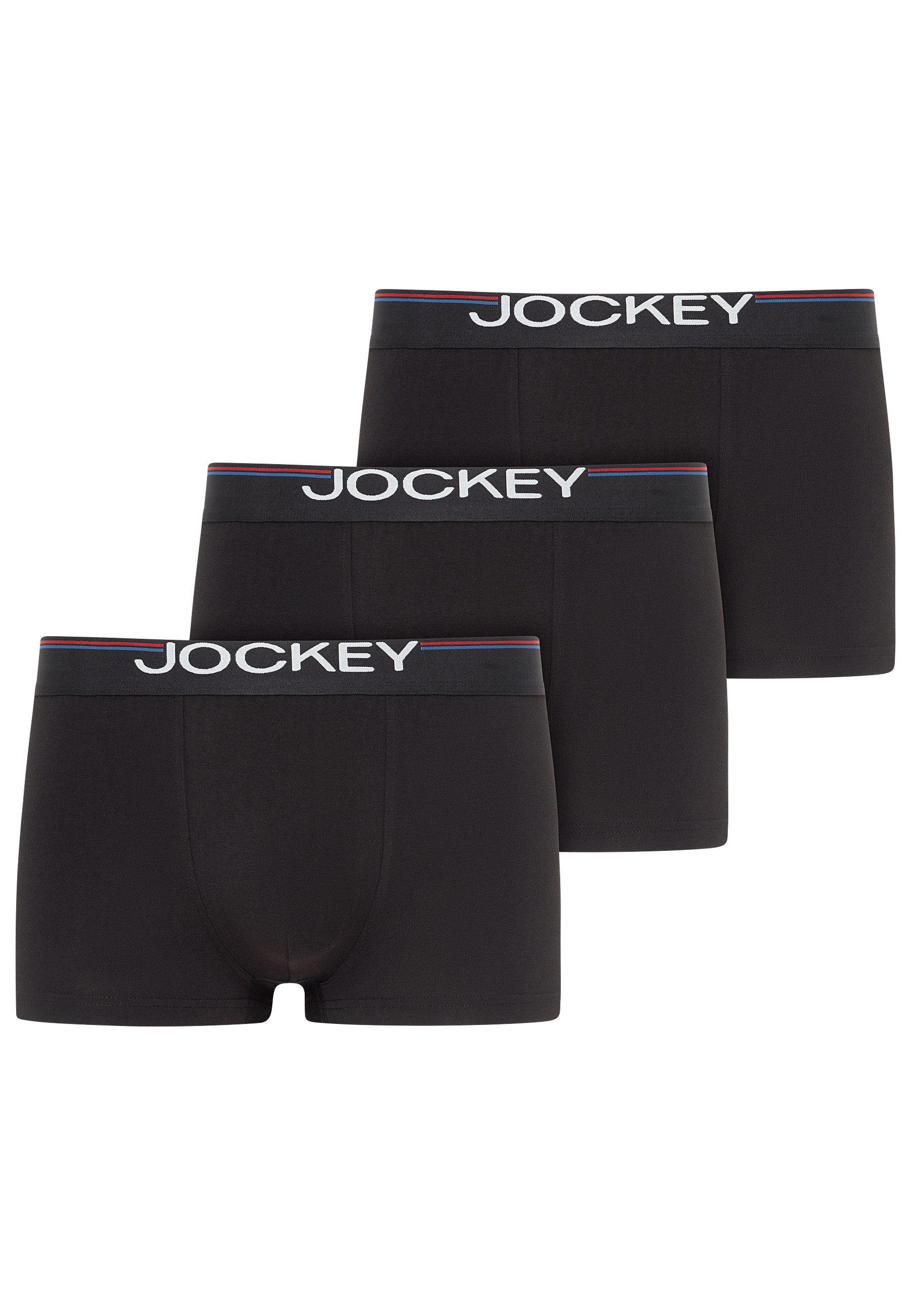 Jockey Trunk Cotton Stretch (3er Pack) (3er Pack), atmungsaktiv, passgenau mit Stretchanteil