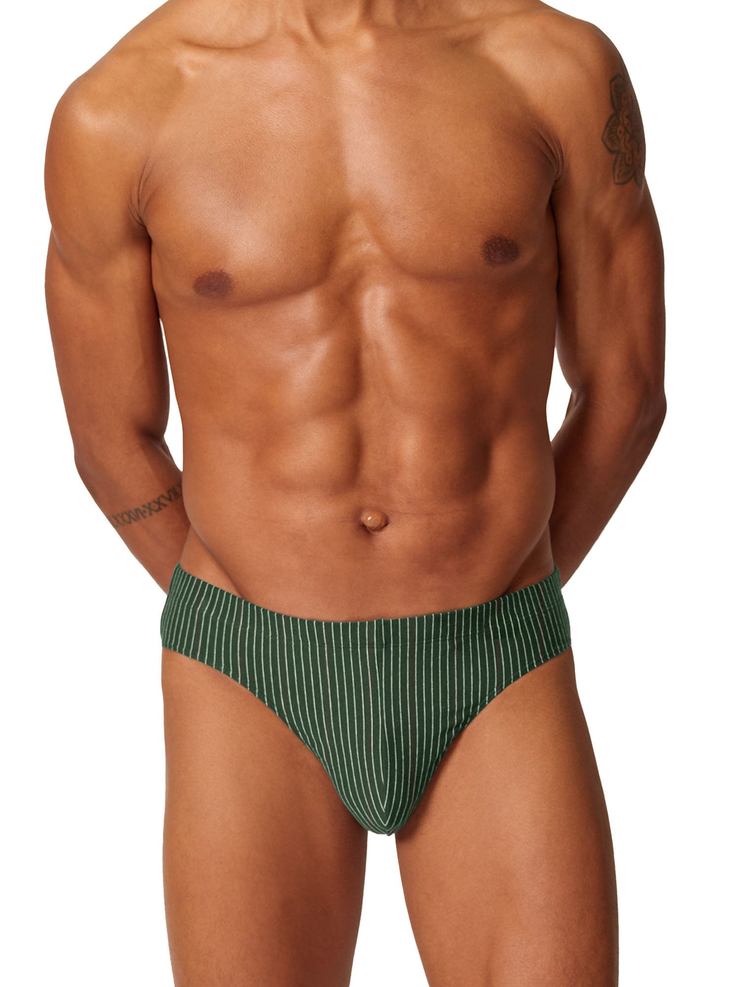 Skiny Slip Herren Brasil Slip 2er Pack Cotton Multipack (Spar-Set, 2-St) hoher Baumwollanteil, genähte elastische Beinabschlüsse