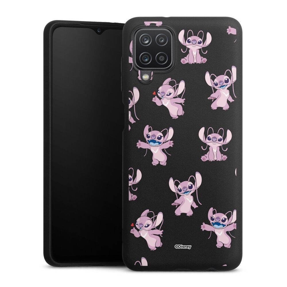 DeinDesign Handyhülle Lilo & Stitch Engel Disney Angel Faces Pattern Transparent, Google Pixel 4a Silikon Hülle Premium Case Handy Schutzhülle