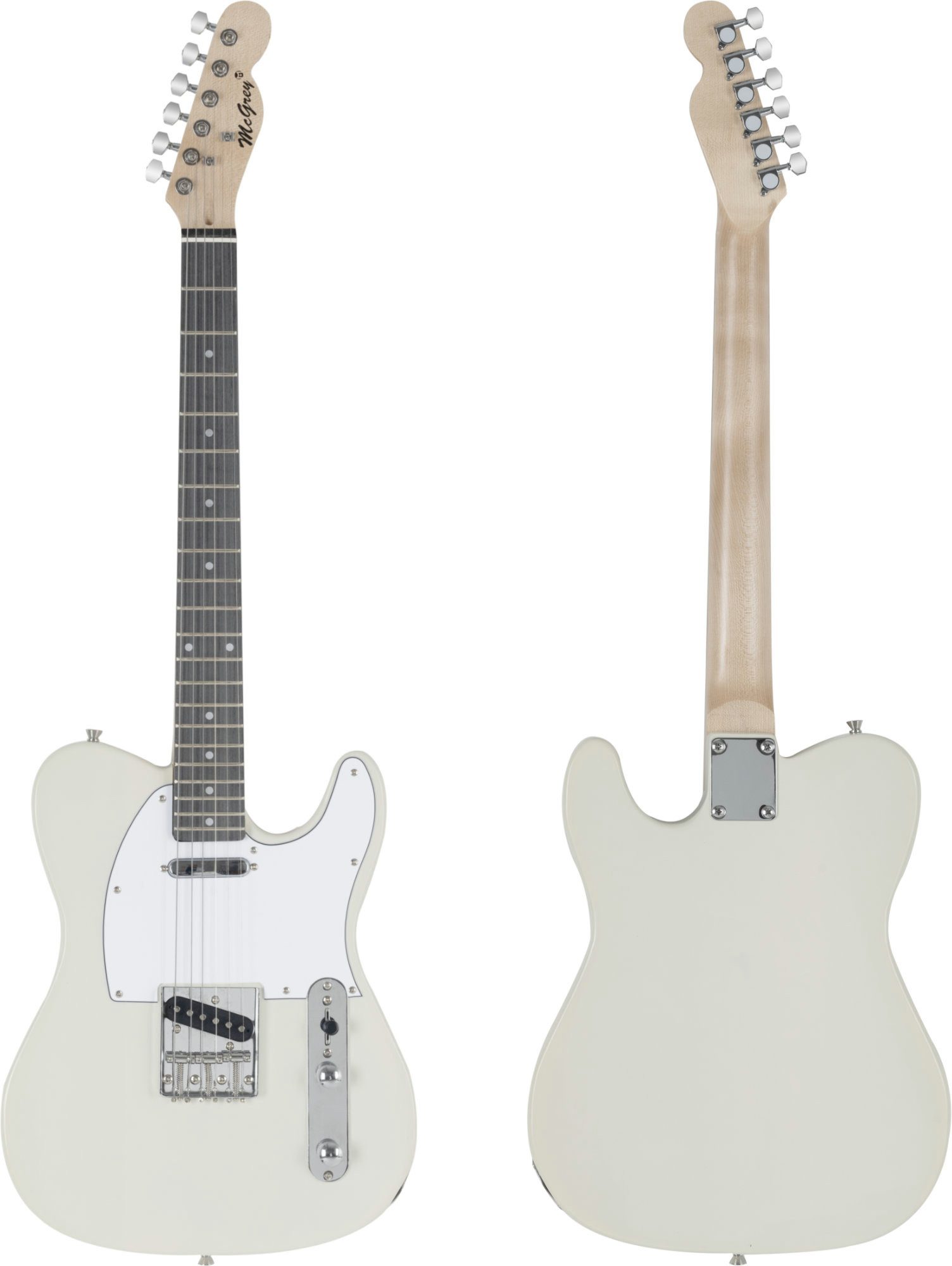 McGrey E-Gitarre Rockit elektrische Gitarre, TL-Style, Komplettset 4/4, 8-St., inkl. Verstärker, Tasche, Stimmgerät, Plektren, Gurt und Kabel, 10 Watt (RMS) Gitarrenverstärker inklusive!