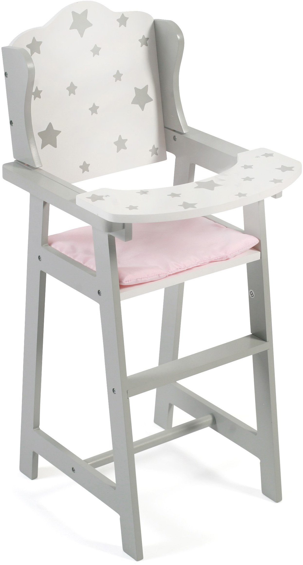 CHIC2000 Puppenhochstuhl Stars Grau günstig online kaufen