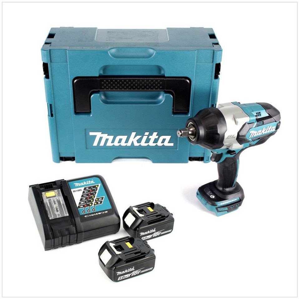 Thumbnail - Makita Akku-Schlagschrauber DTW 1002 RTJ Akku Schlagschrauber 1/2“ 18V 1000Nm Brushless + 2x Akku