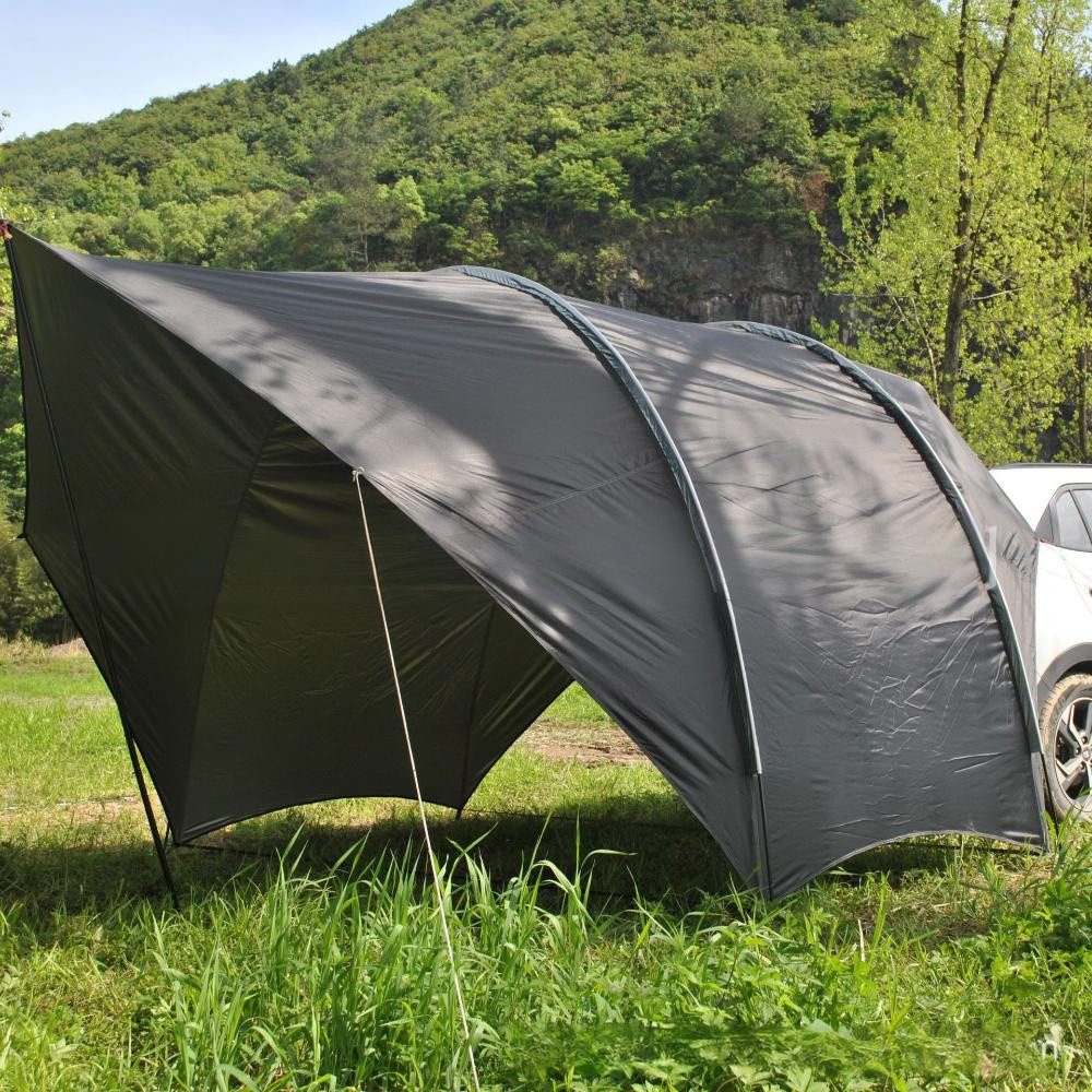 Insma Faltzelt Autovorzelt Bikerzelt Fahrradzelt Outdoor Campingzelt Kuppelzelt, Personen: 5, LKW-Dachzelt freistehend, 410×300×200cm, Wasserdicht, Sonnenschutz